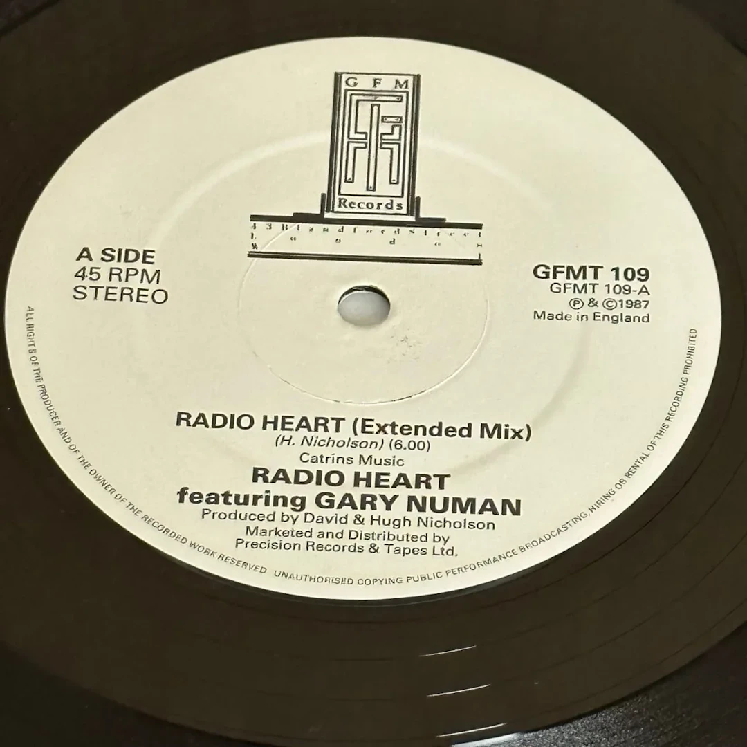 Radio Heart ft. Gary Numan "Radio Heart" 12" Vinyl Import 1987