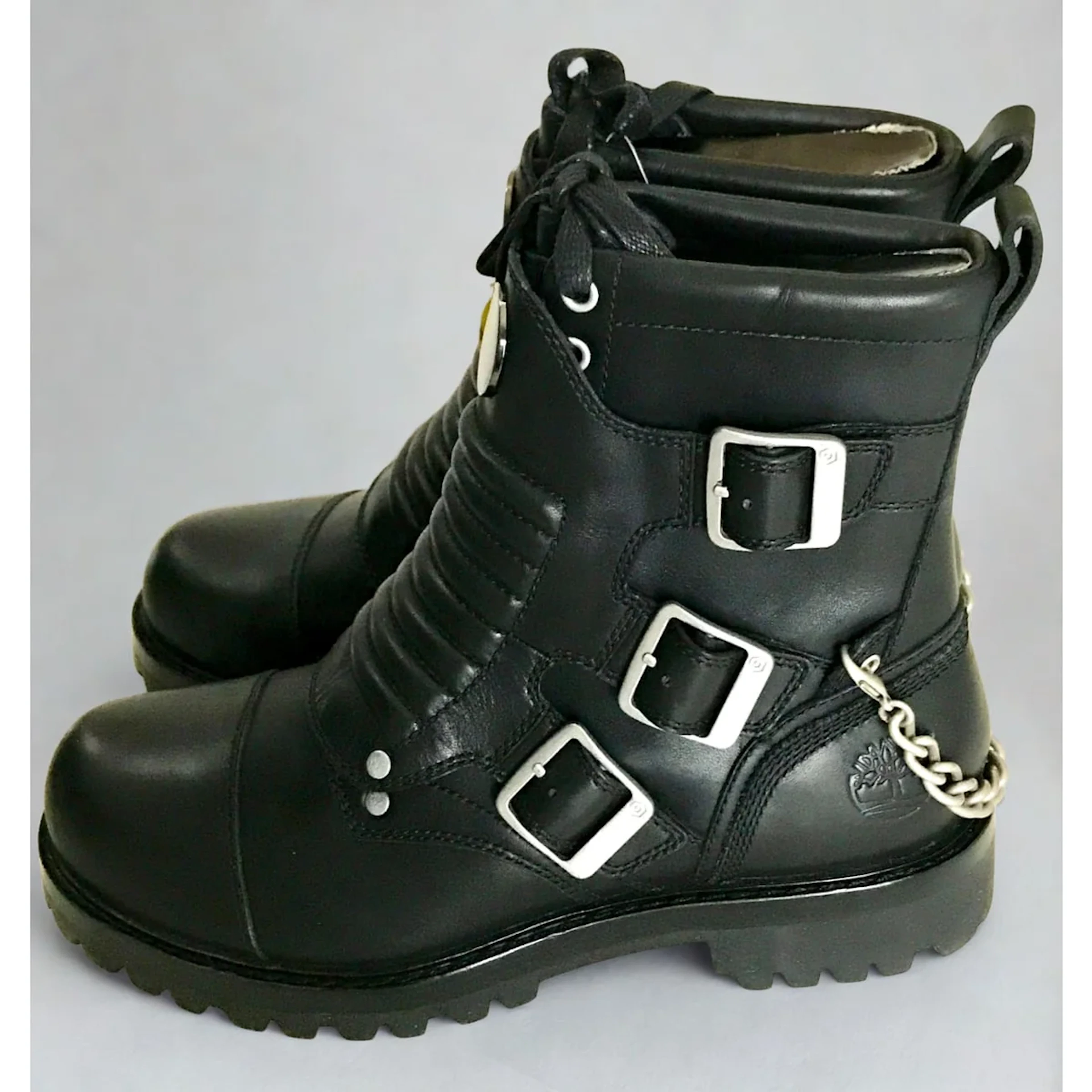 GNR Slash Timberland Custom Black Boots - NEW