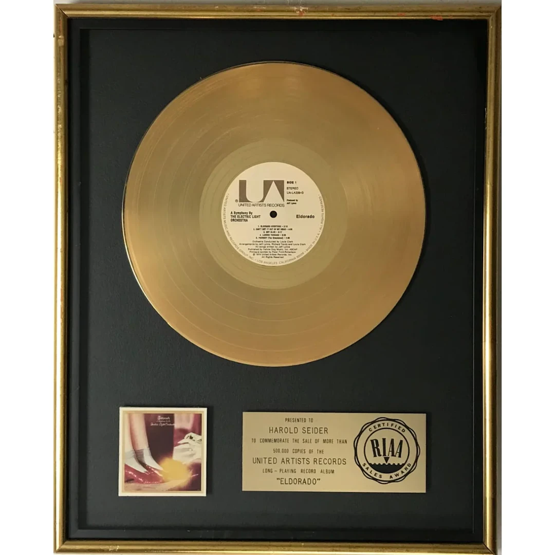 ELO Eldorado RIAA Gold Album Award