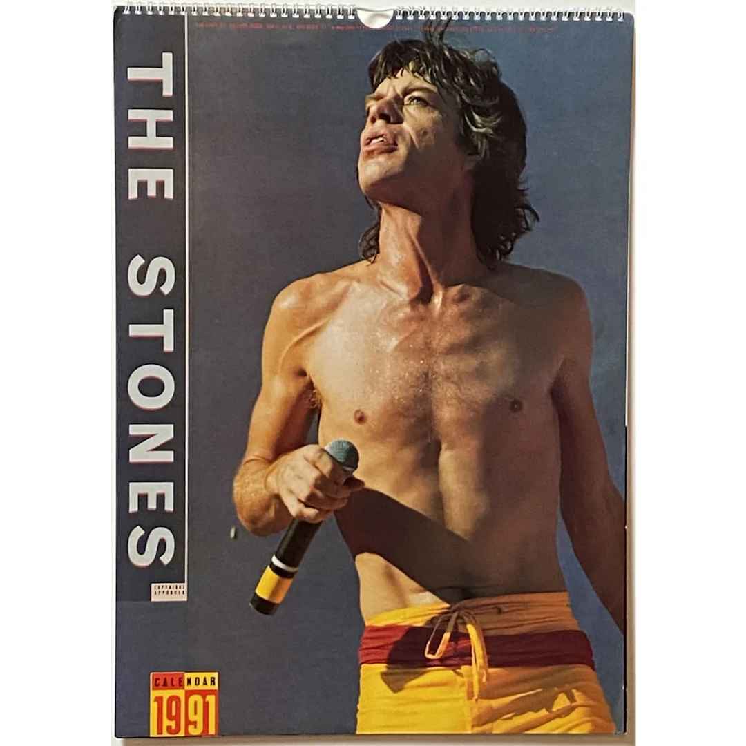 Rolling Stones 1991 Vintage Calendar