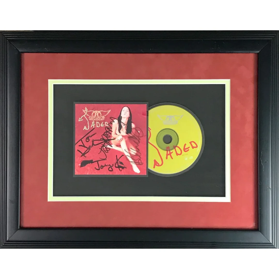 Aerosmith Signed "Jaded" CD Sleeve