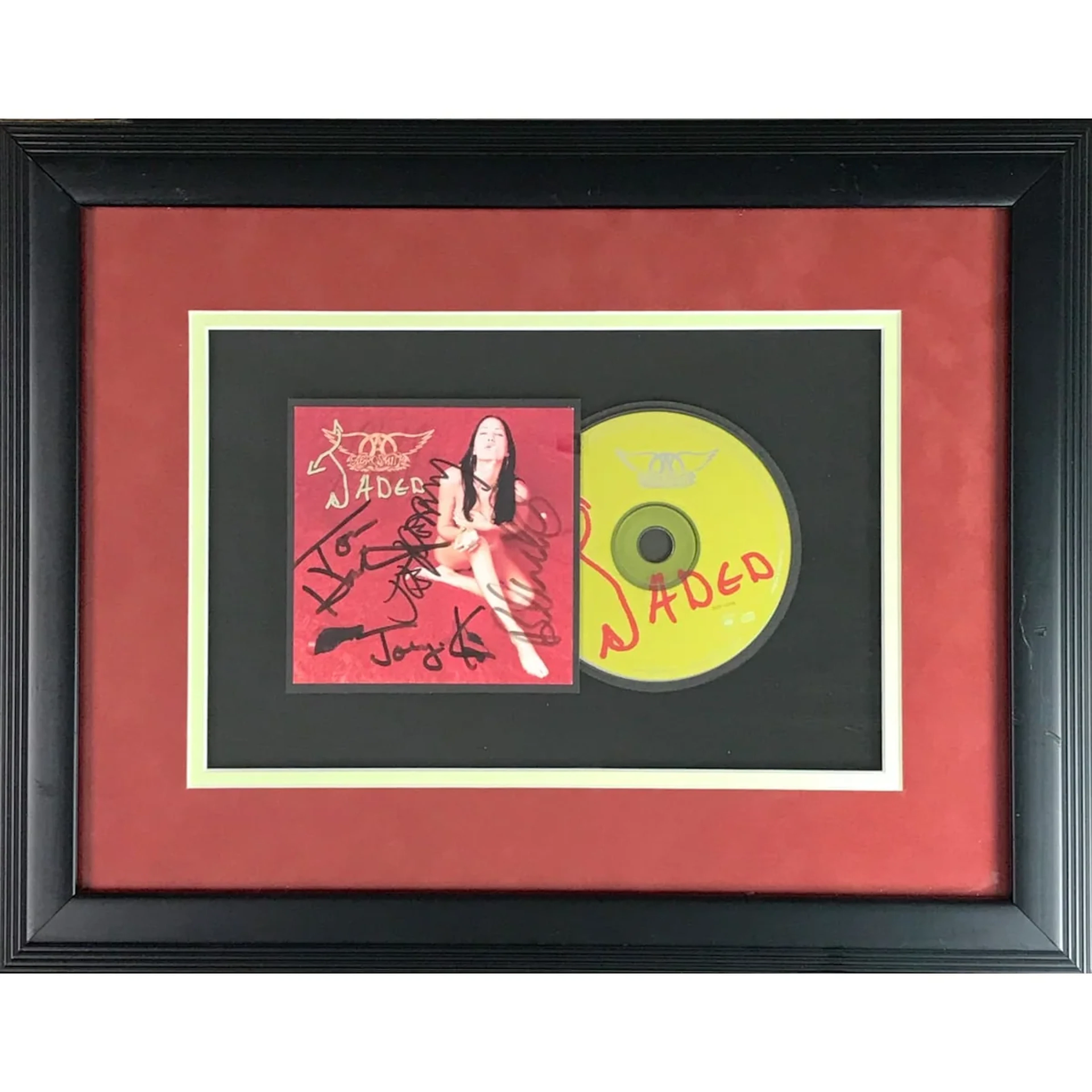 Aerosmith Signed "Jaded" CD Sleeve
