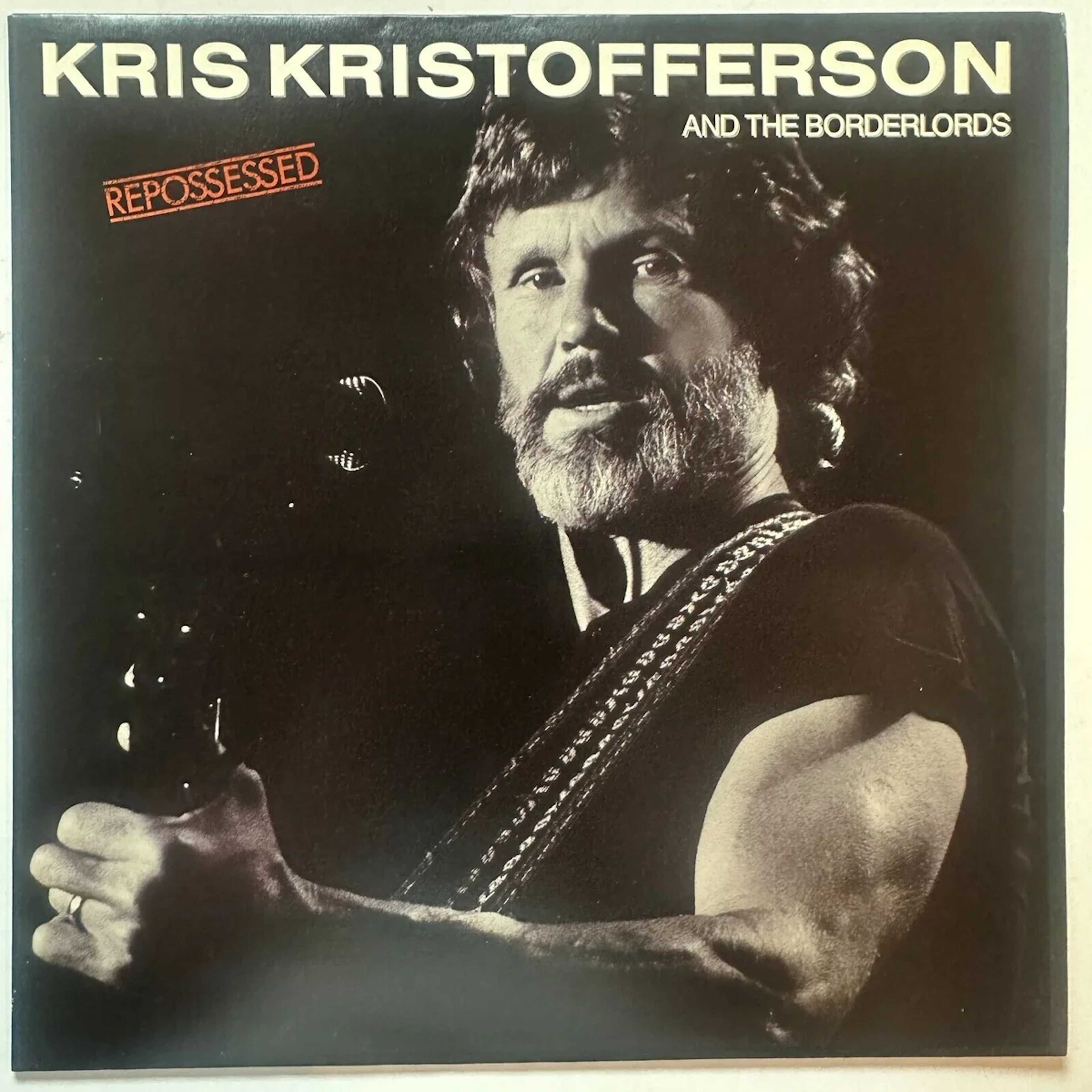 Kris Kristofferson and the Borderlords Repossessed Vinyl 1987 Promo UK