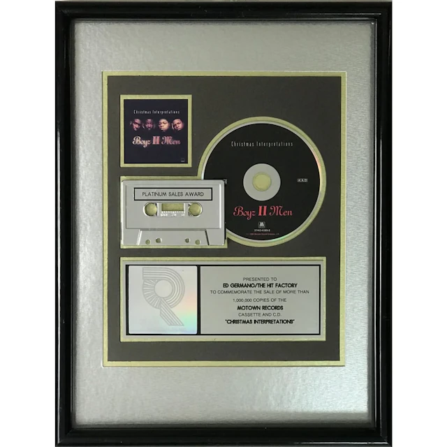 Boyz II Men Christmas Interpretations RIAA Platinum Album Award