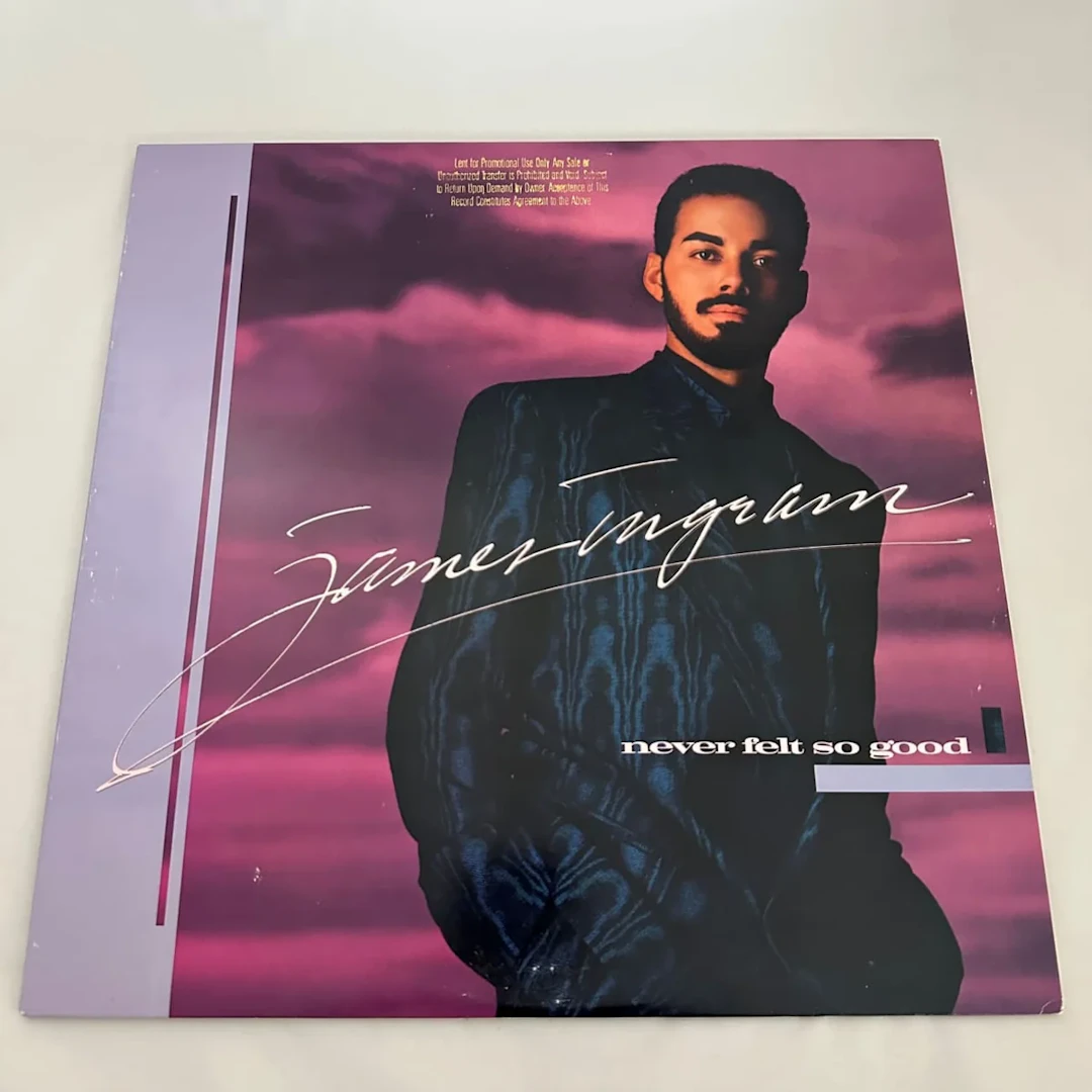 James Ingram Never Felt So Good 1986 Album Record 9 25424-1 Promo