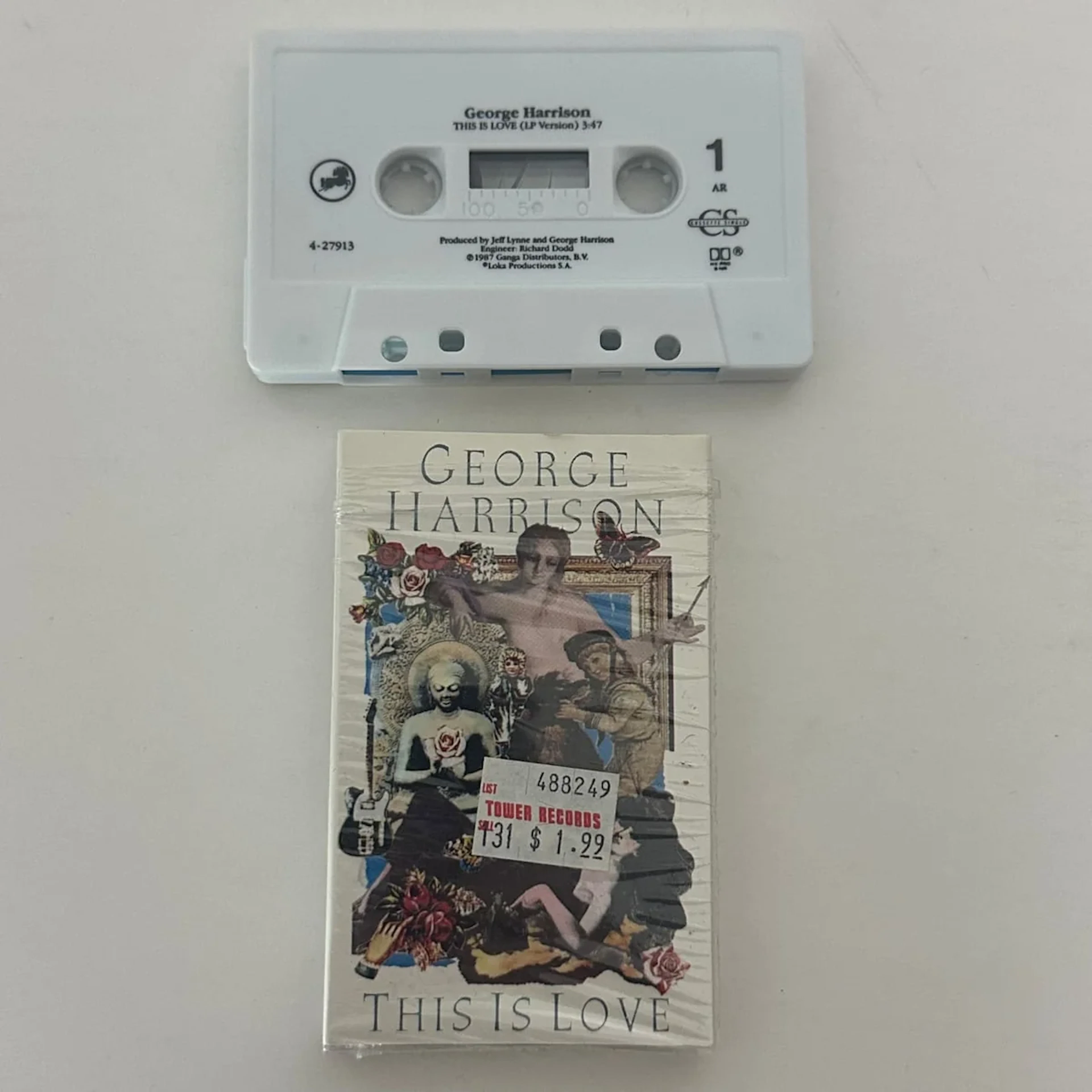 George Harrison "This Is Love" 1988 Cassette Single 9 27913-4