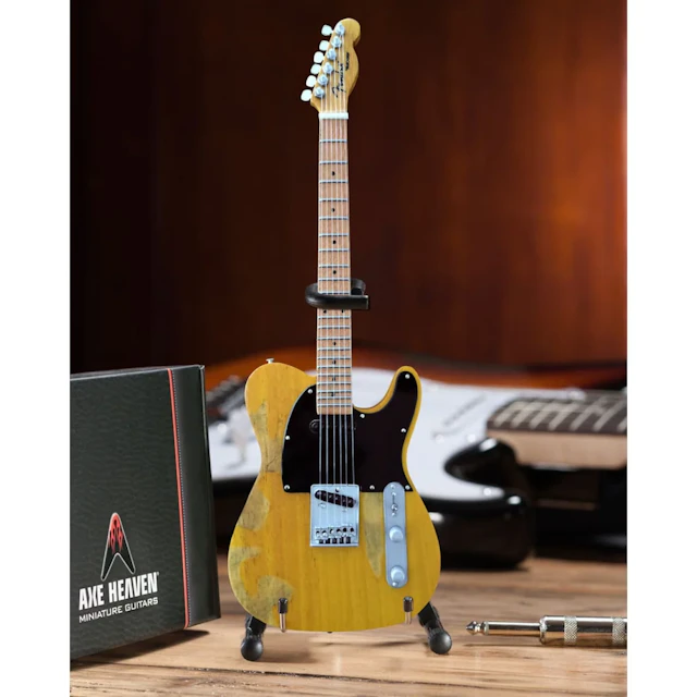 Fender™ "Springsteen" Distressed Blonde Telecaster™ Mini Guitar Replica