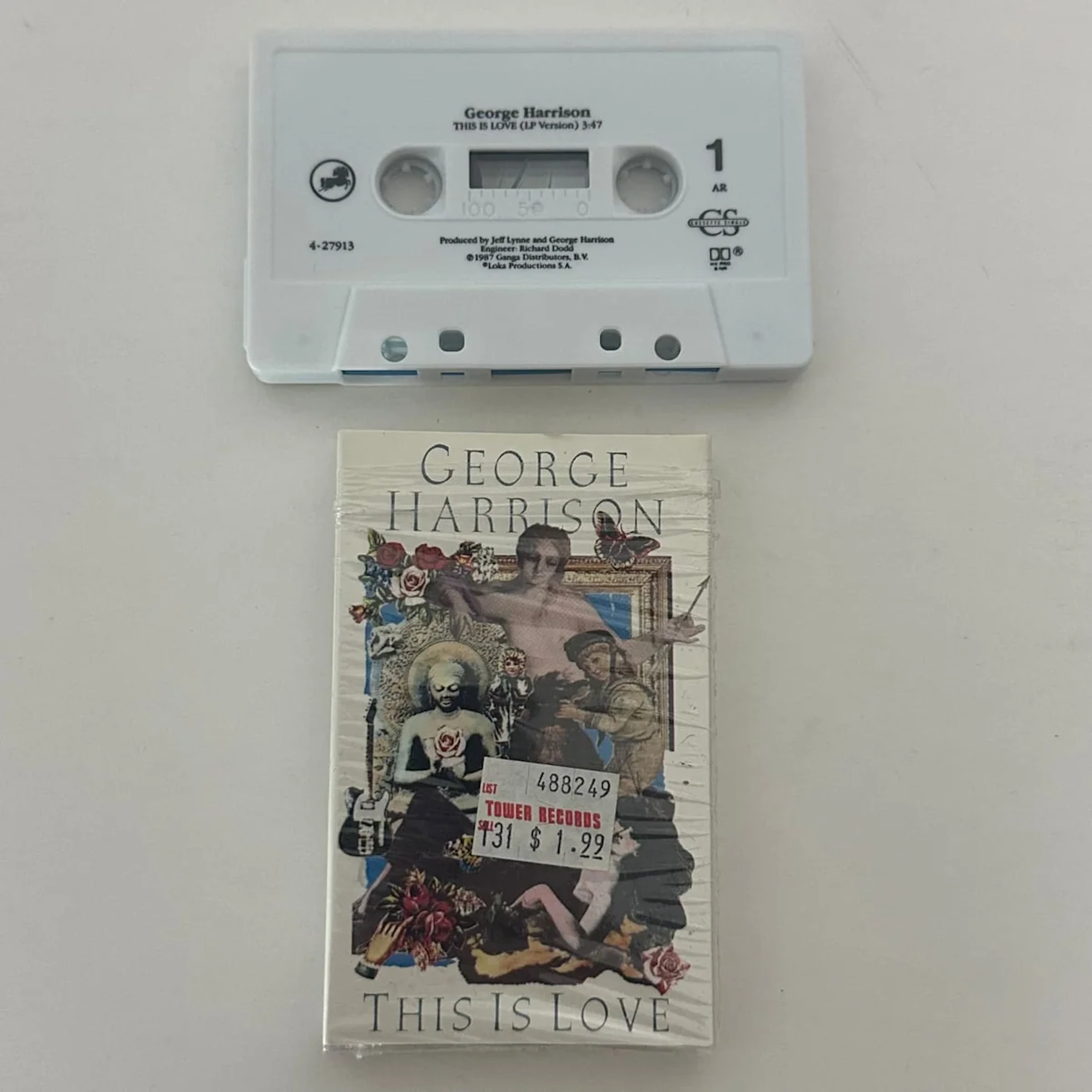 George Harrison "This Is Love" 1988 Cassette Single 9 27913-4