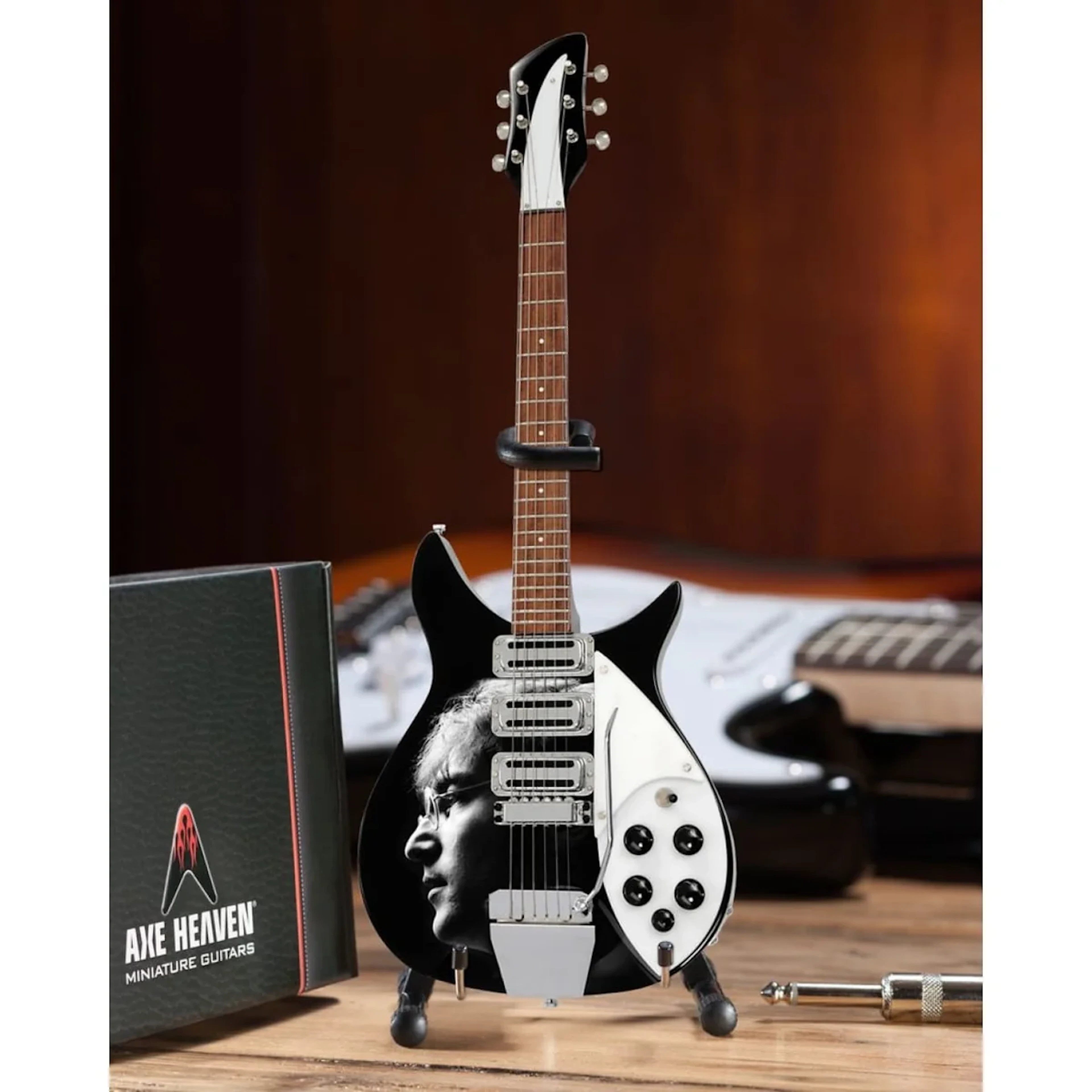 Beatles John Lennon Radio Days Tribute Mini Guitar Replica