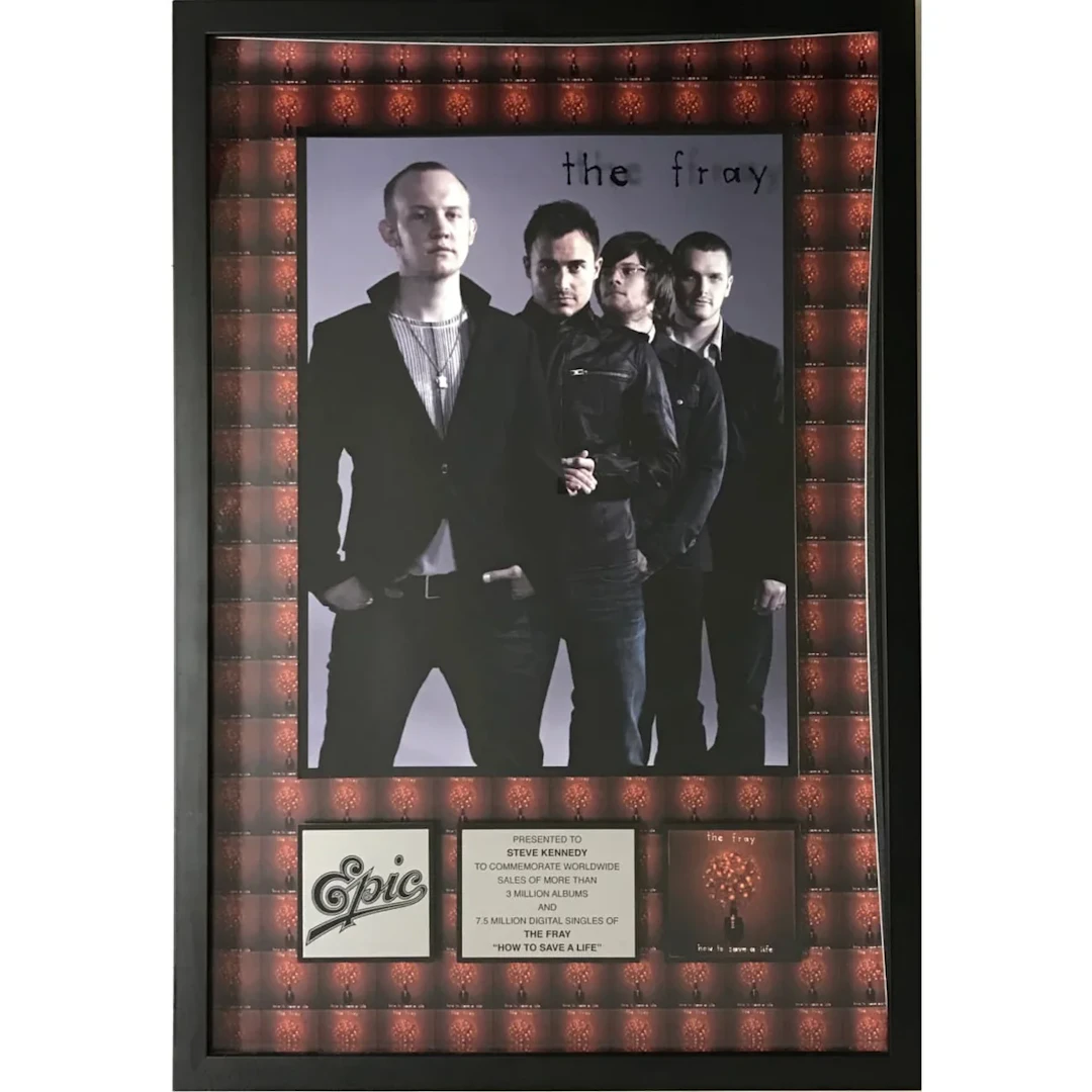 The Fray How To Save A Life Epic Records Album/Single Award