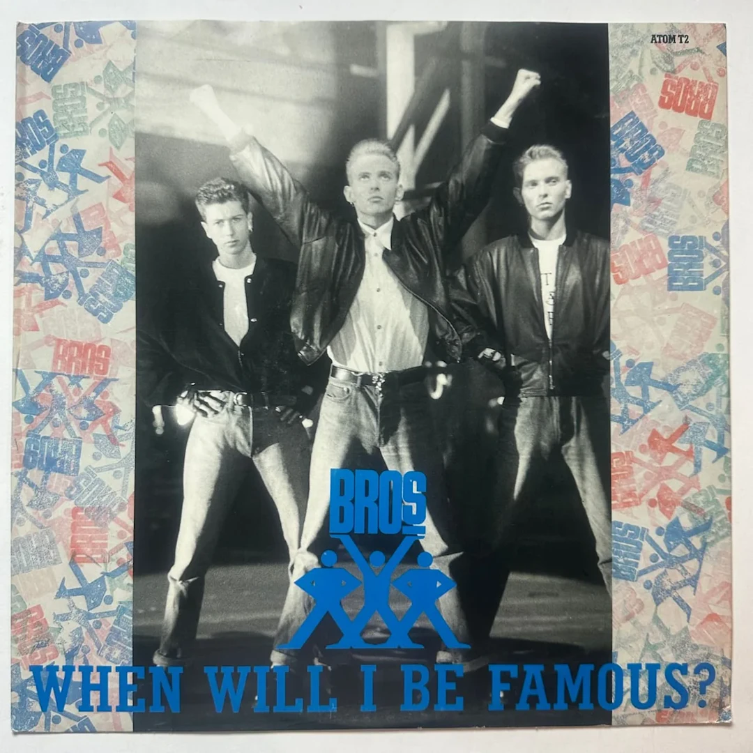 Bros "When Will I Be Famous" 1987 Vinyl Import Single