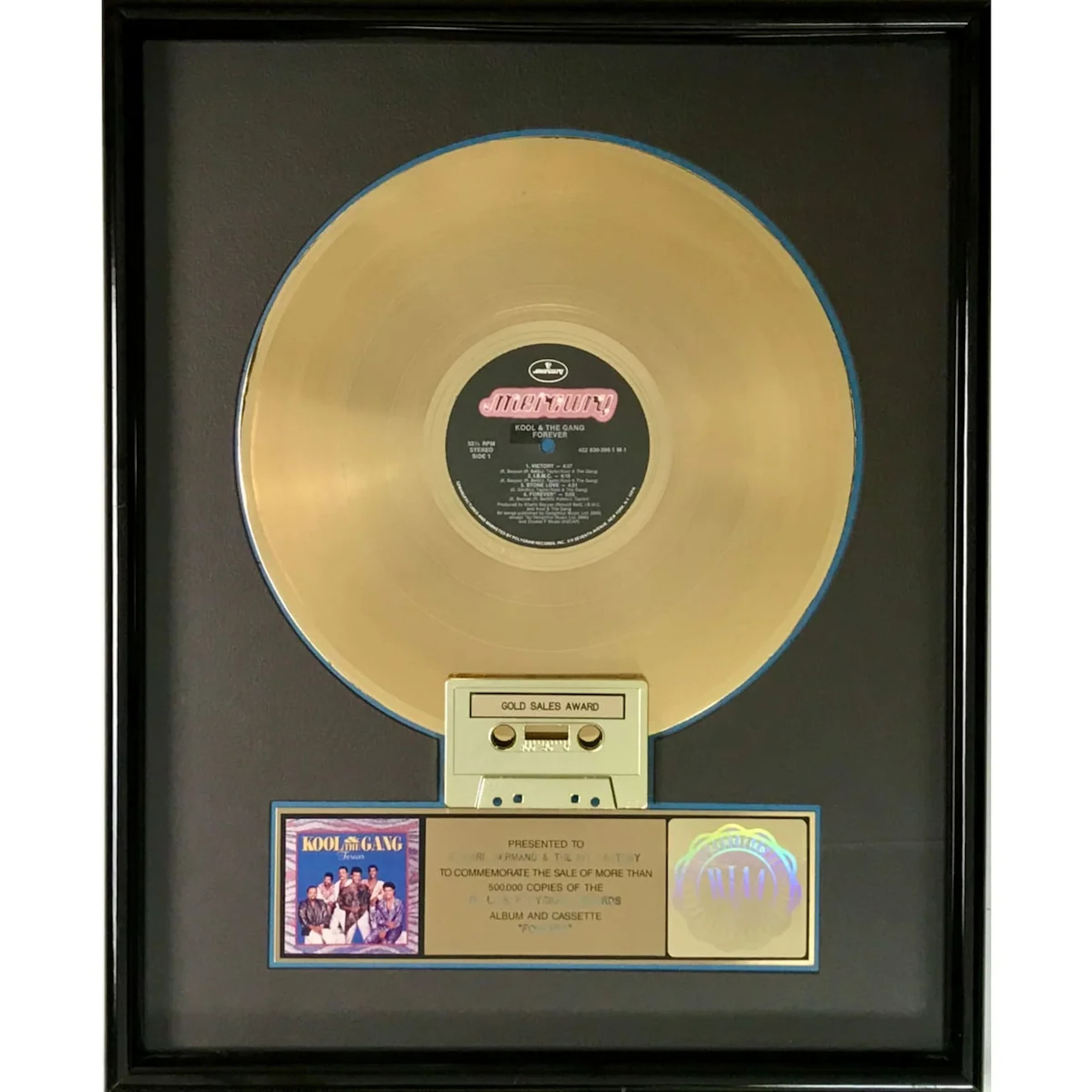 Kool & the Gang Forever RIAA Gold Album Award