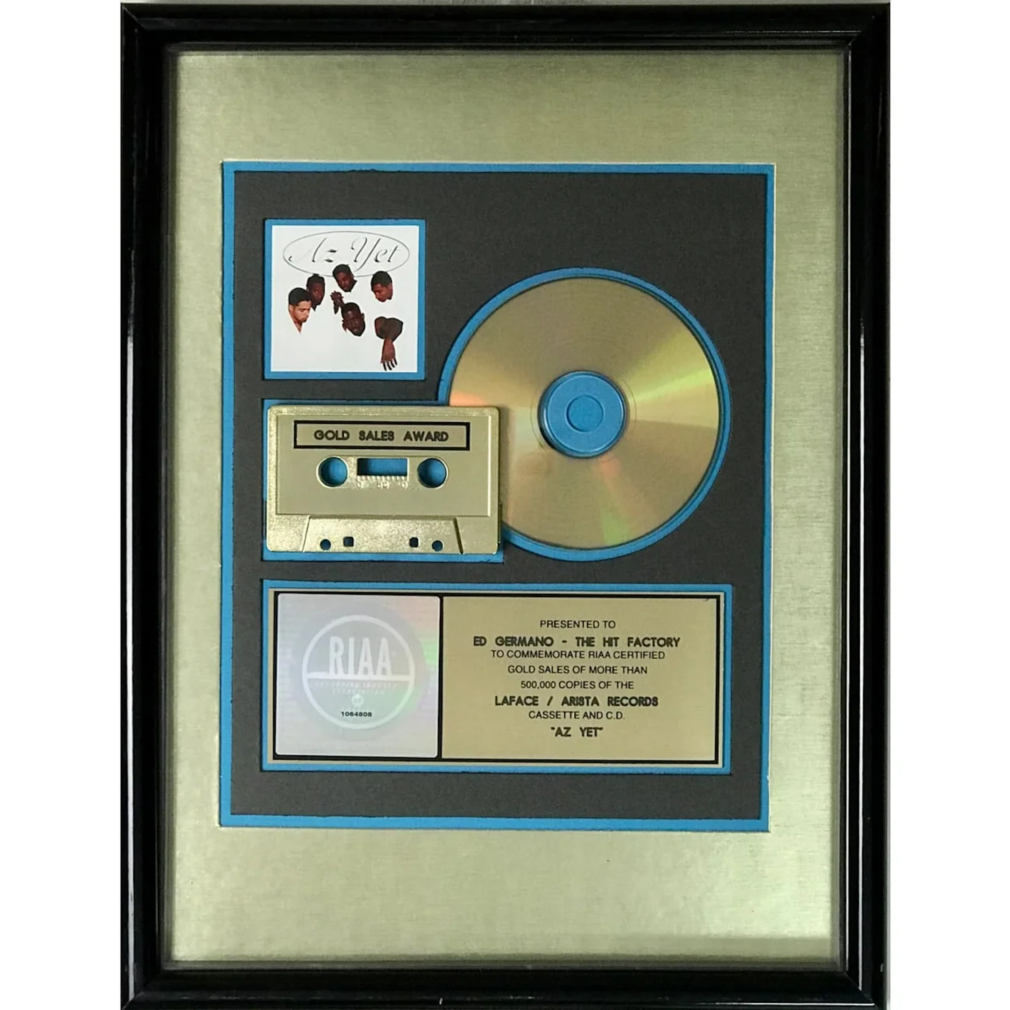 Az Yet debut RIAA Gold Album Award