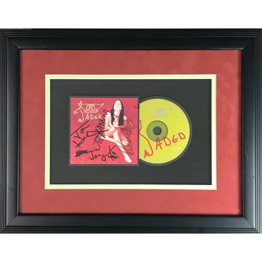 Aerosmith Signed "Jaded" CD Sleeve