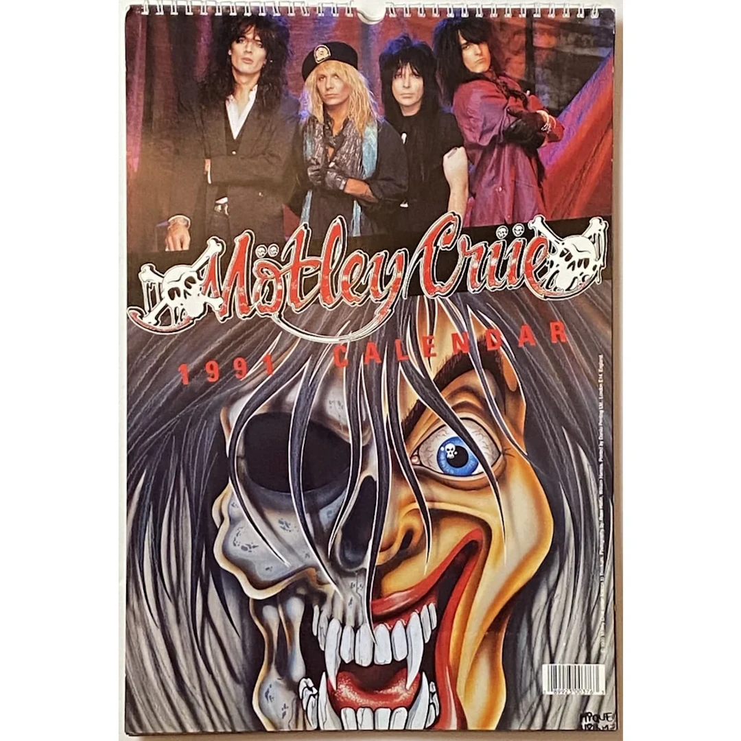 Motley Crue Vintage Calendars - two styles 1991