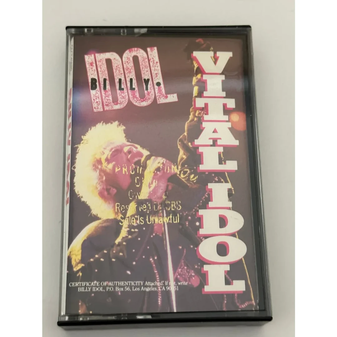 Billy Idol Vital Idol 1987 Compilation Cassette OVT41620