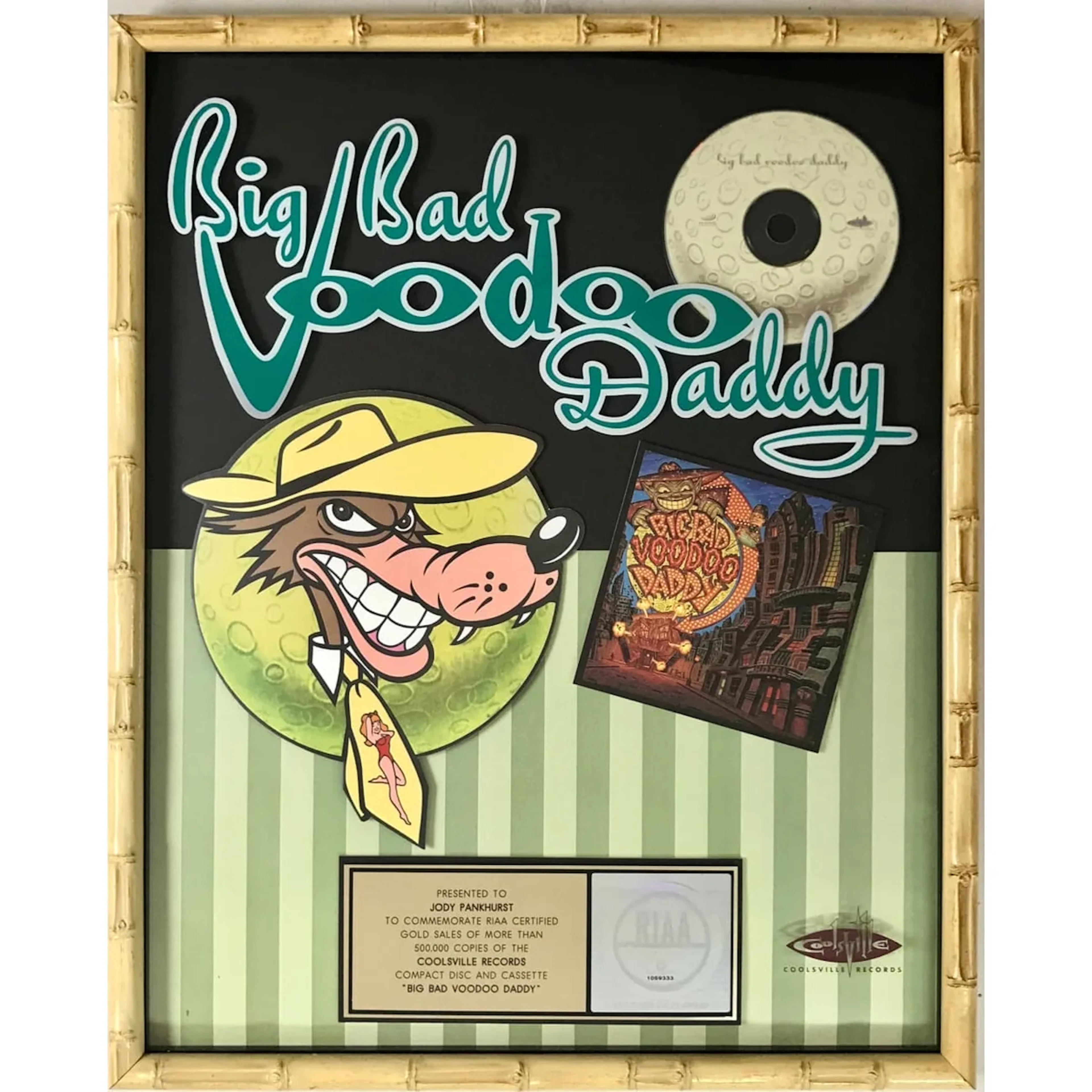 Big Bad Voodoo Daddy Americana Deluxe RIAA Gold Award