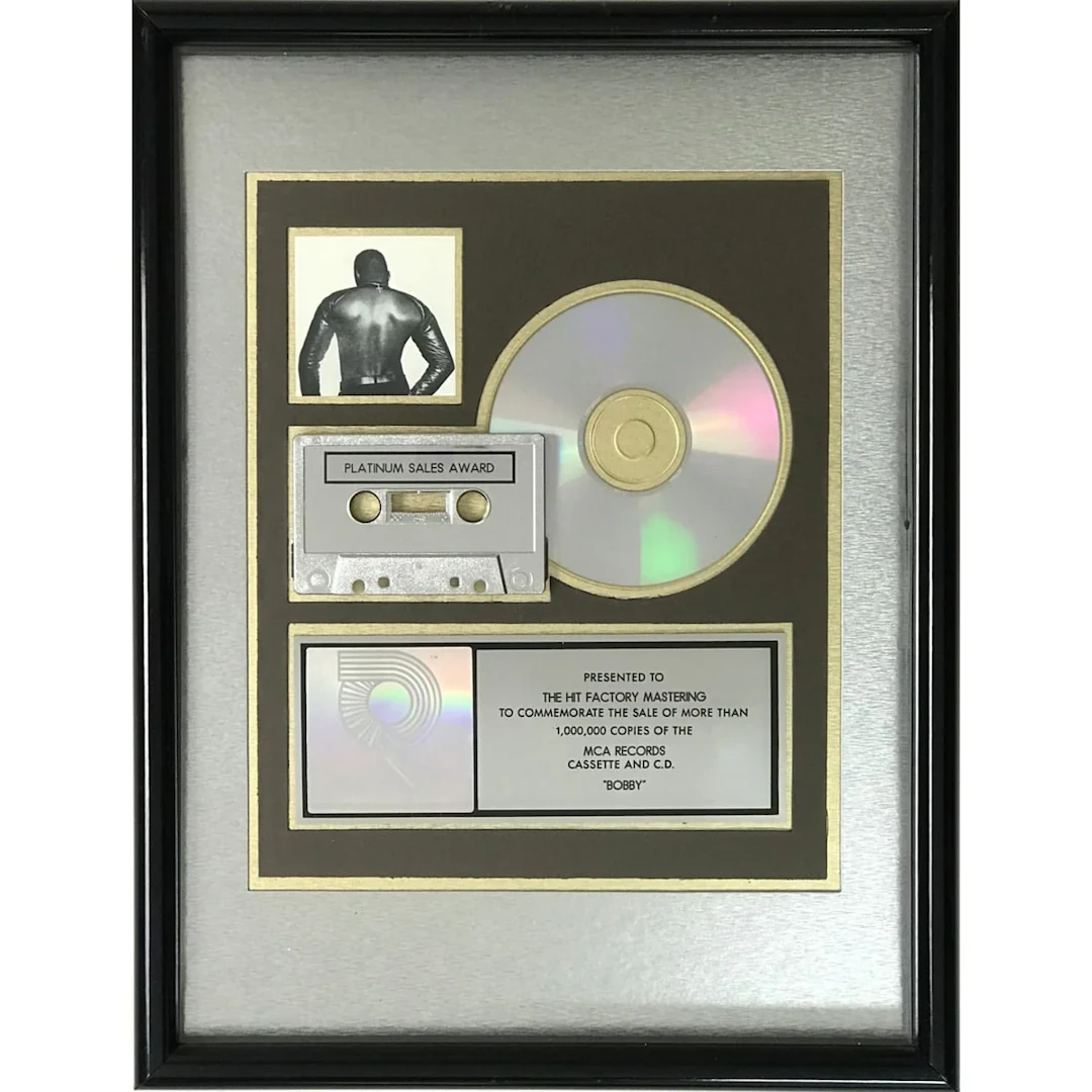 Bobby Brown Bobby RIAA Platinum Album Award