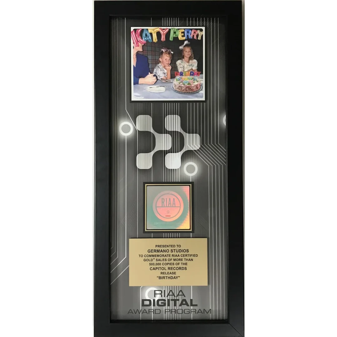 Katy Perry "Birthday" RIAA Digital Single Award
