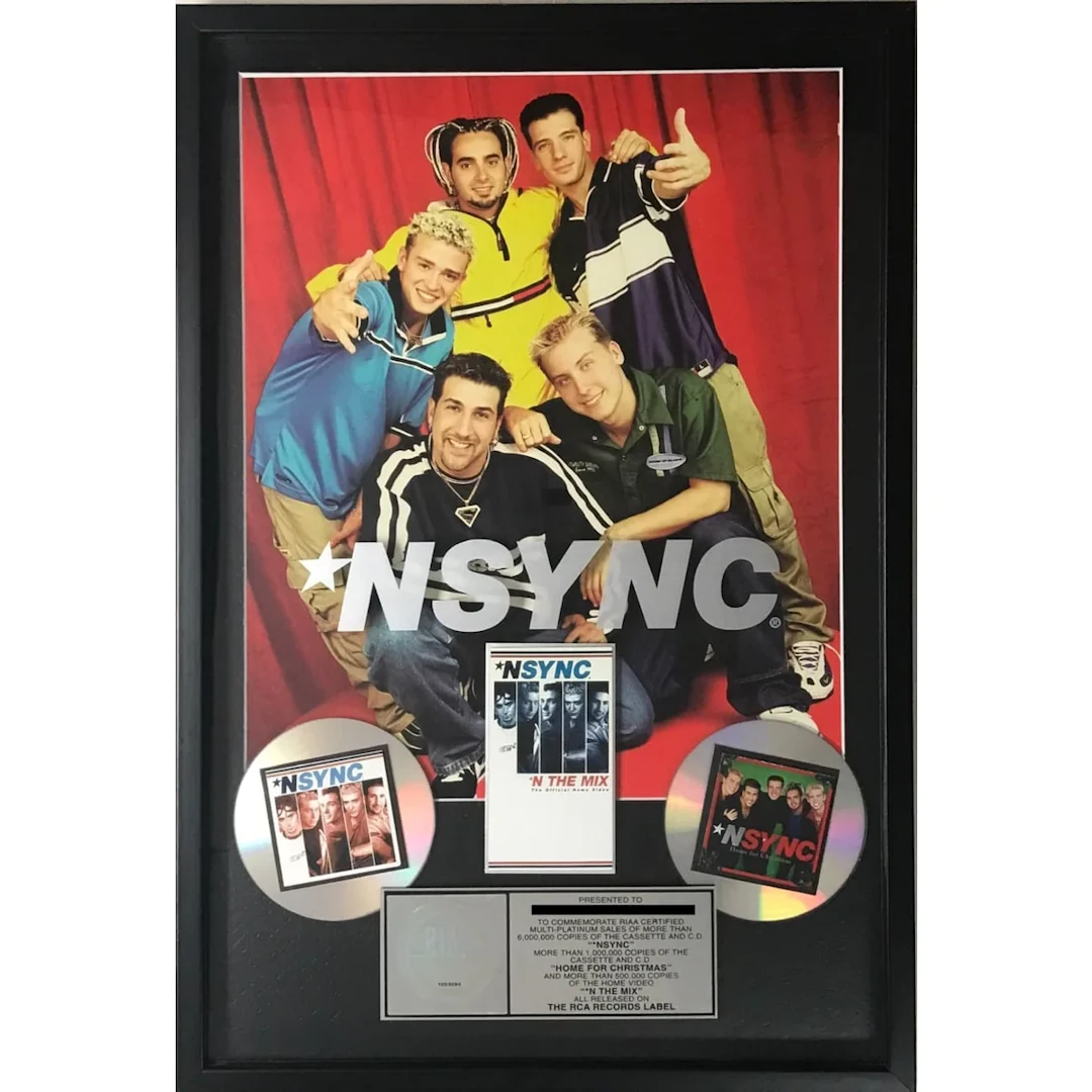 NSYNC Debut Album RIAA 6x Multi-Platinum Combo Award