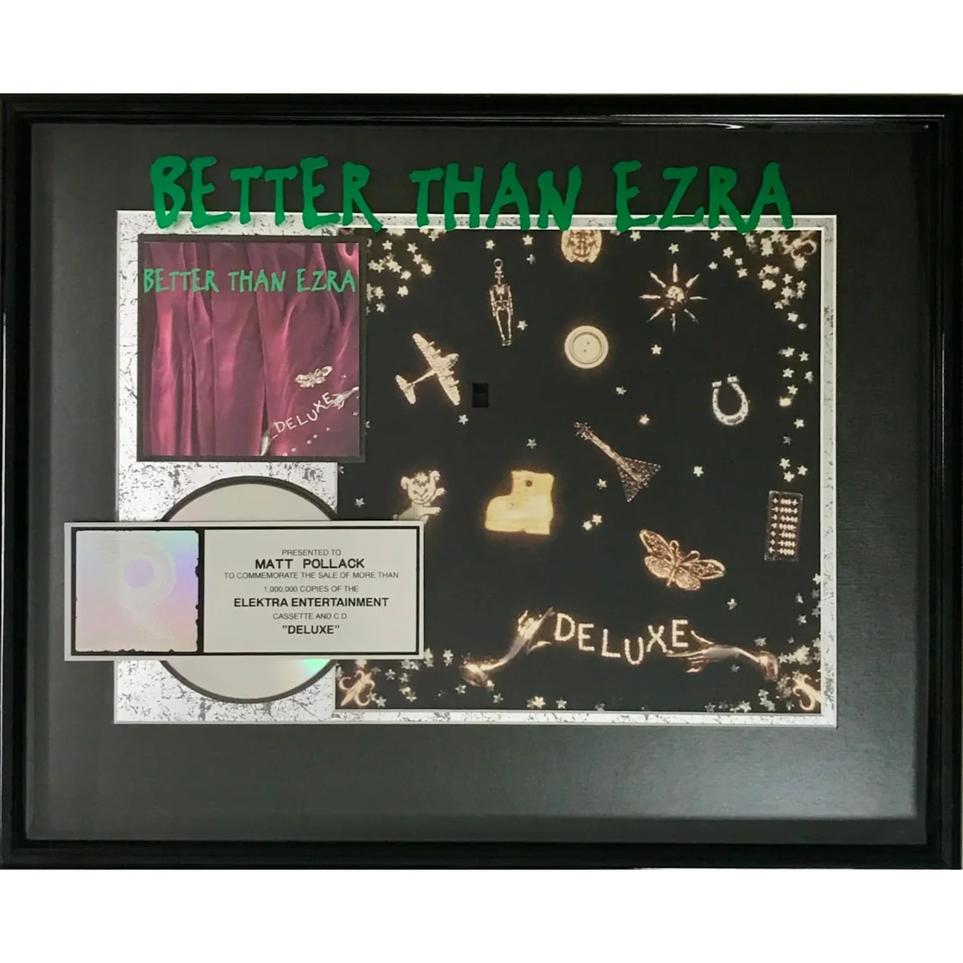 Better Than Ezra Deluxe RIAA Platinum Album Award