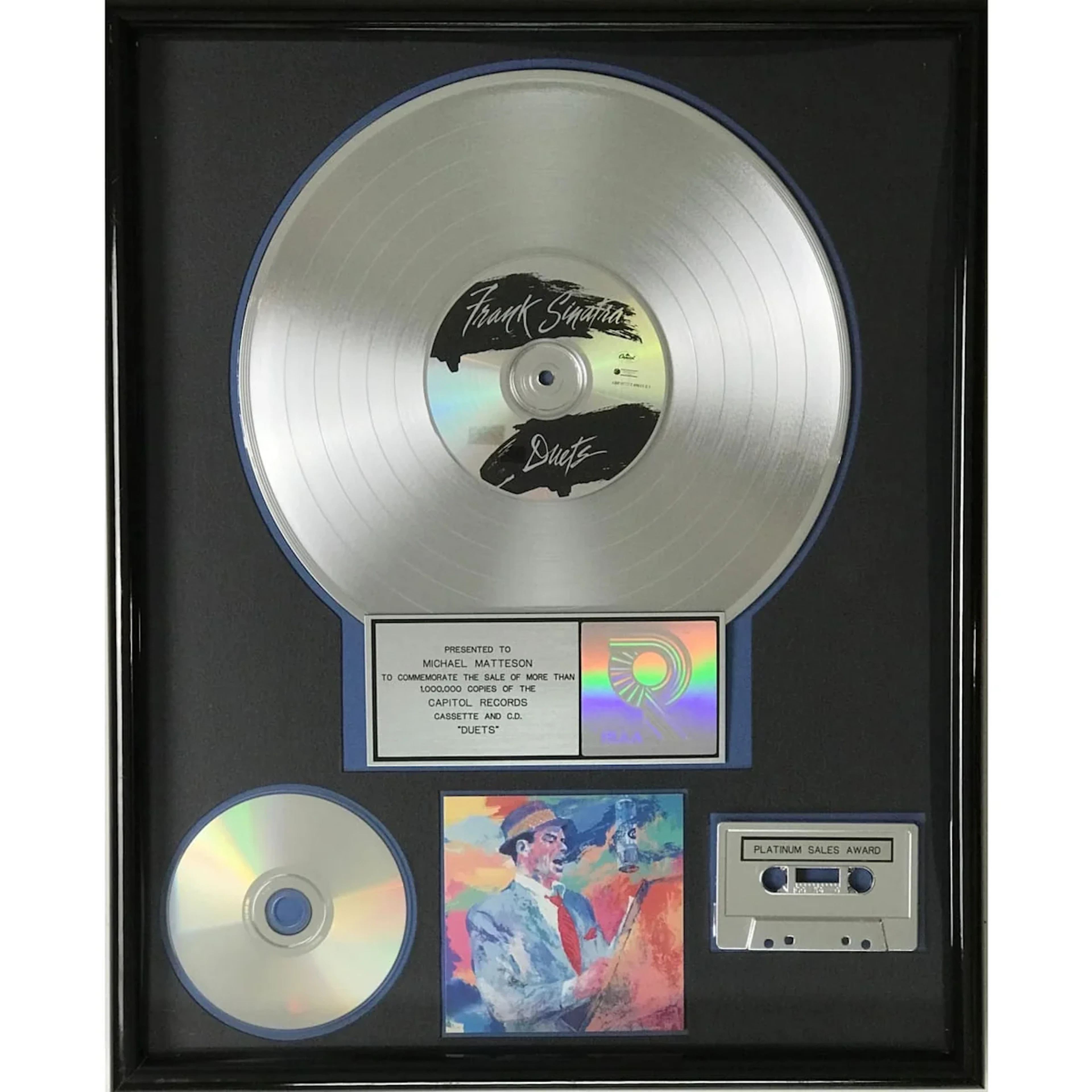 Frank Sinatra Duets RIAA Platinum Album Award