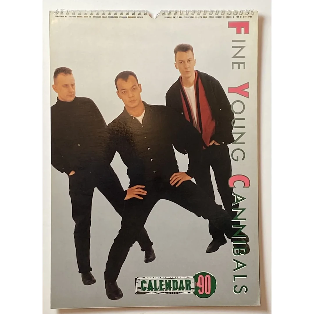 Fine Young Cannibals Vintage Calendars - 1990 and 1991