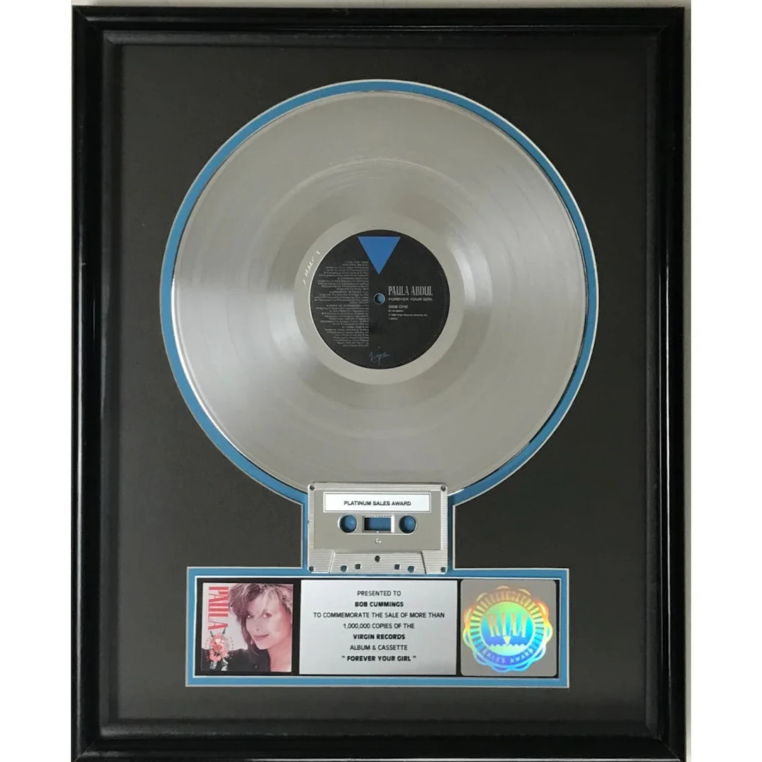 Paula Abdul Forever Your Girl RIAA Platinum Album Award