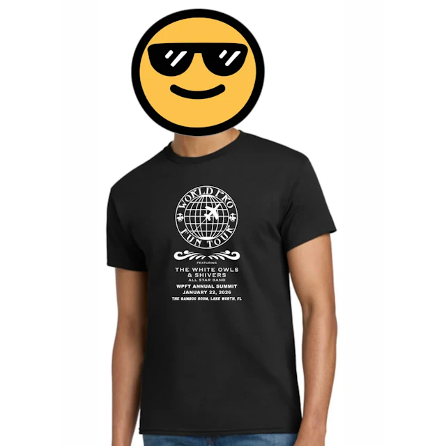 White Owls Shivers World Pro Fun Tour 2026 T-shirt