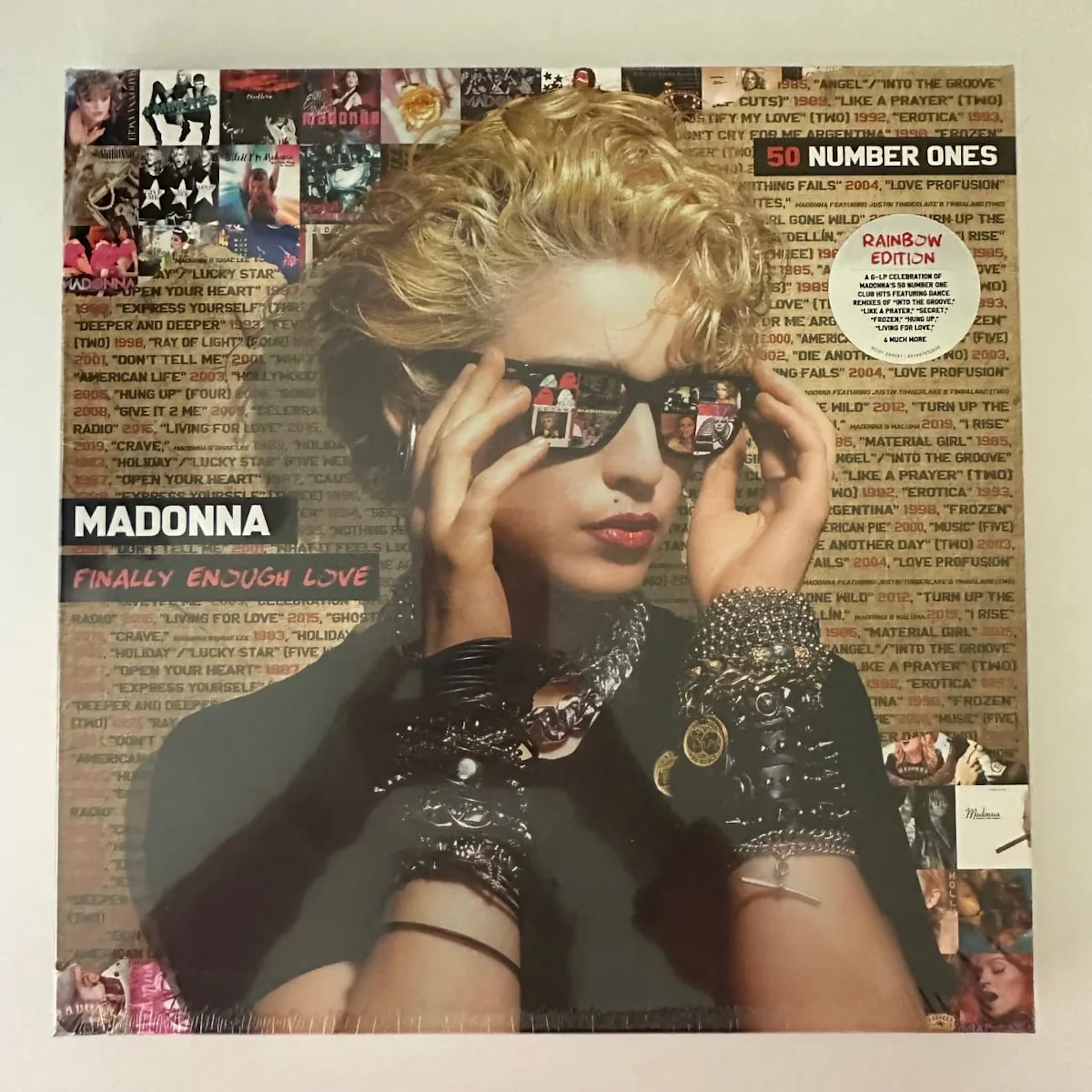 Madonna Finally Enough Love 50 Number Ones SEALED 6-LP Box Set Rainbow