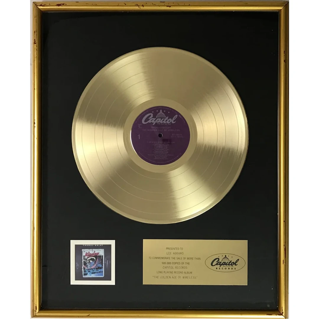 Thomas Dolby The Golden Age Of Wireless 1983 Capitol Records Award