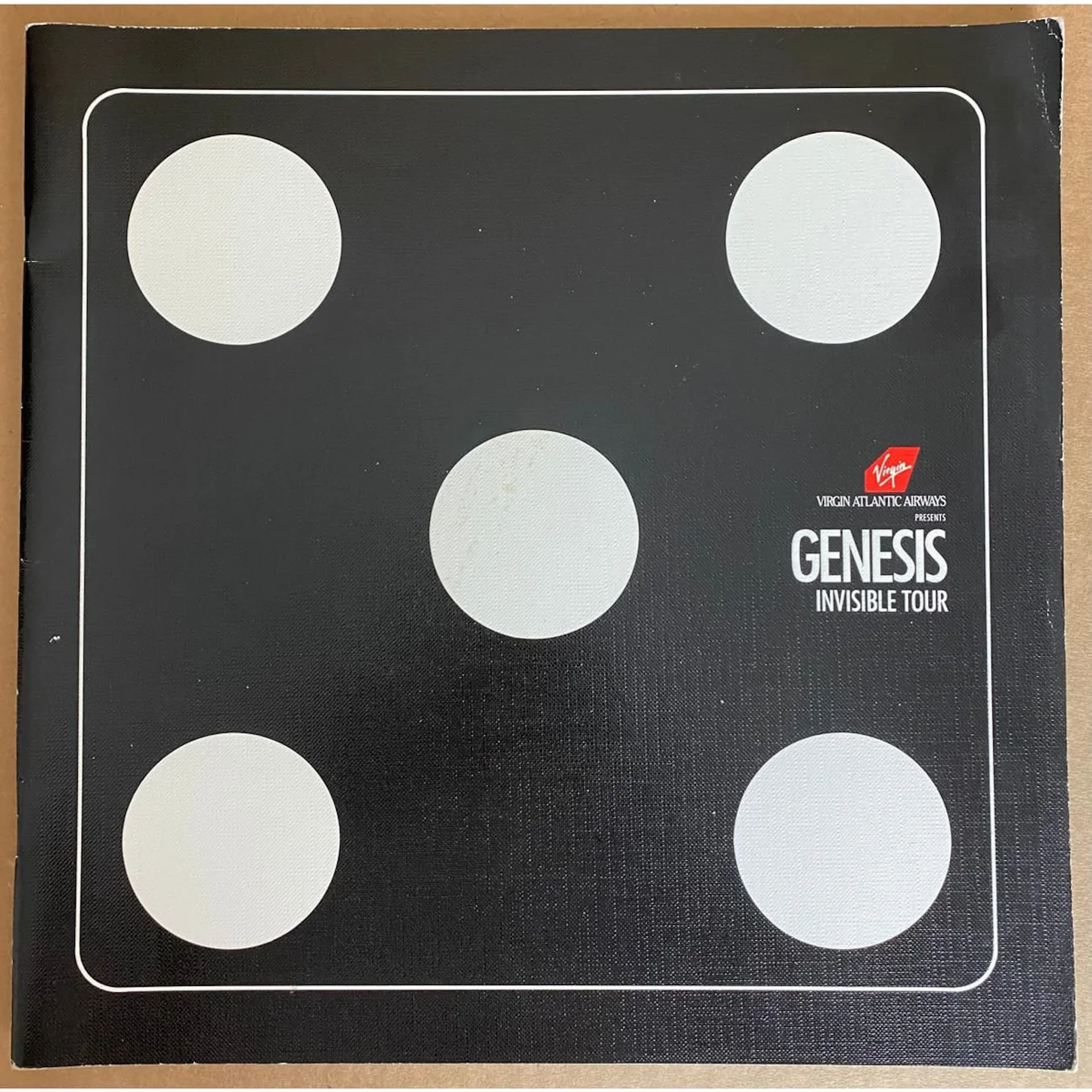 Genesis 1987 Invisible Touch Concert Tour Program