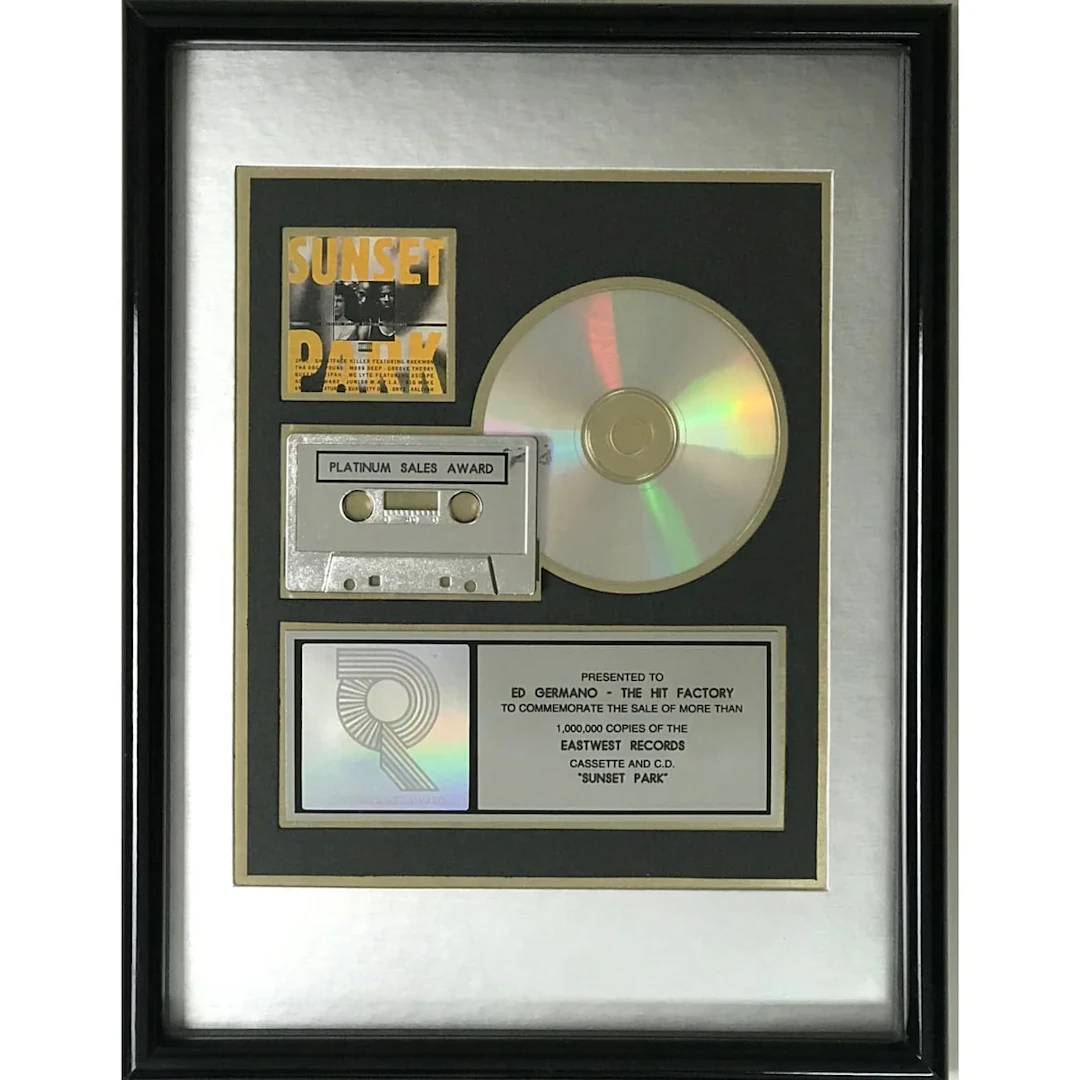 Sunset Park soundtrack RIAA Platinum Album Award