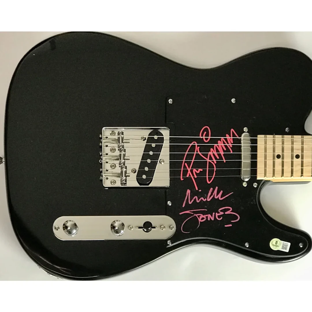 The Clash Mick Jones & Paul Simonon Signed Guitar w/BAS COA