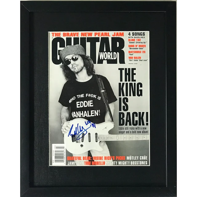 Eddie Van Halen Signed Guitar World Magazine w/Epperson LOA
