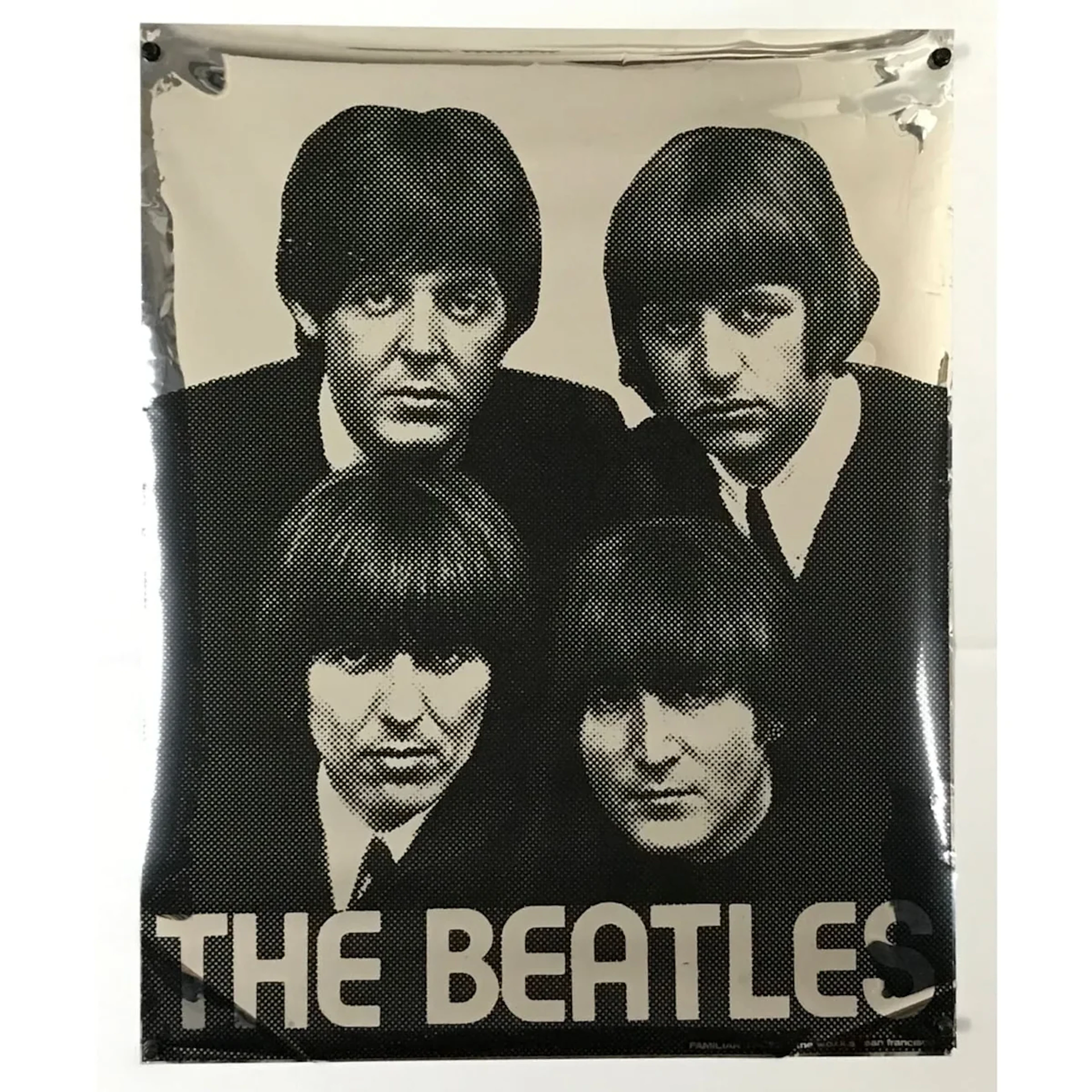Beatles Mylar Poster 80s