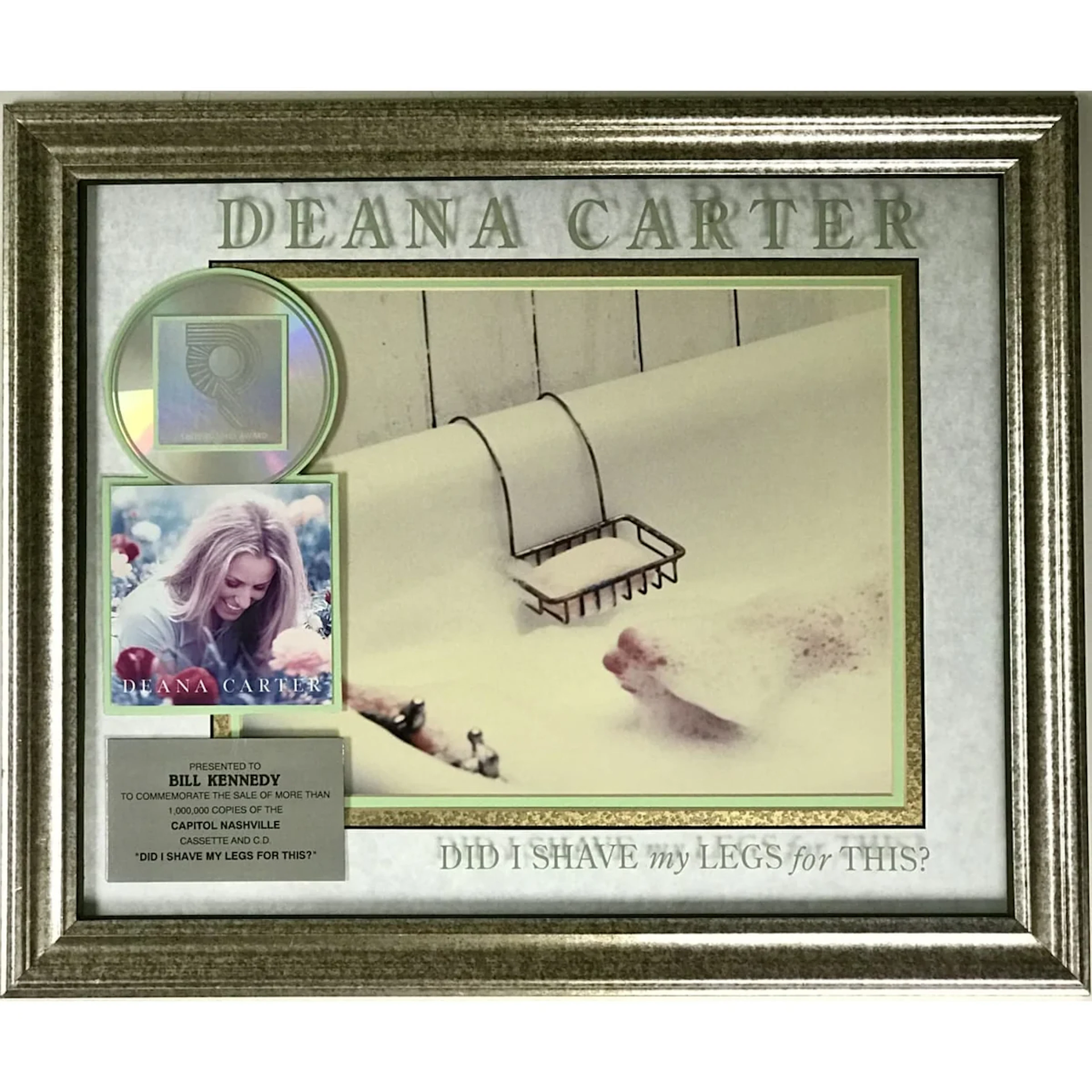 Deana Carter Did I Shave My Legs For This? RIAA Platinum Album Award