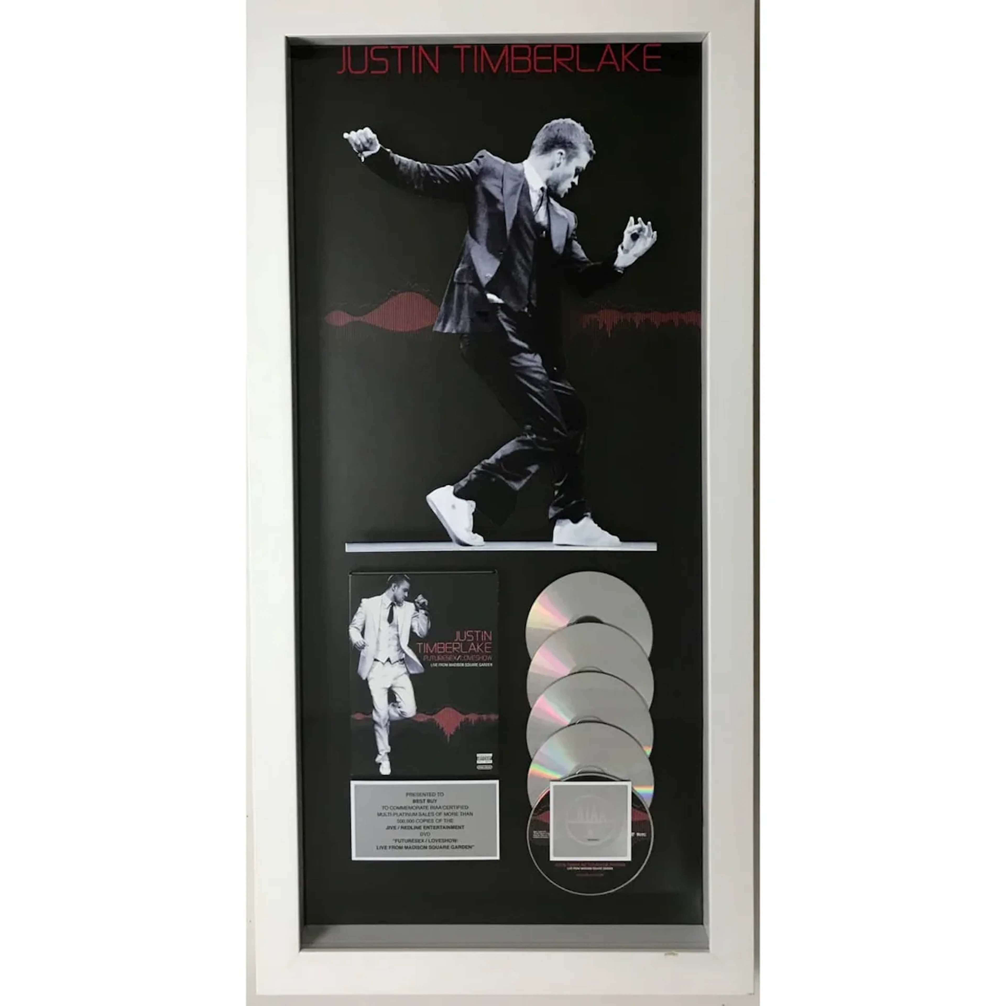Justin Timberlake FutureSex/LoveShow: Live RIAA 5x Multi-Platinum Video Award