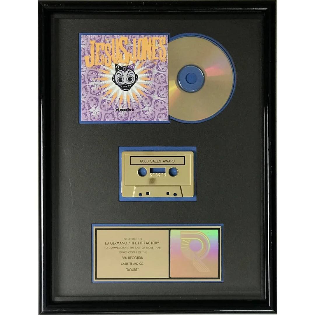 Jesus Jones Doubt RIAA Gold Album Award