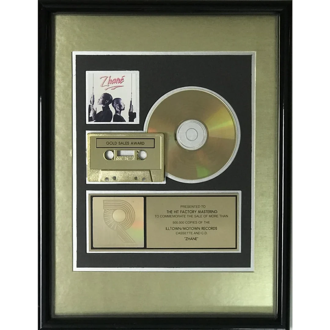 Zhané Pronounced Jah-Nay RIAA Gold Album Award