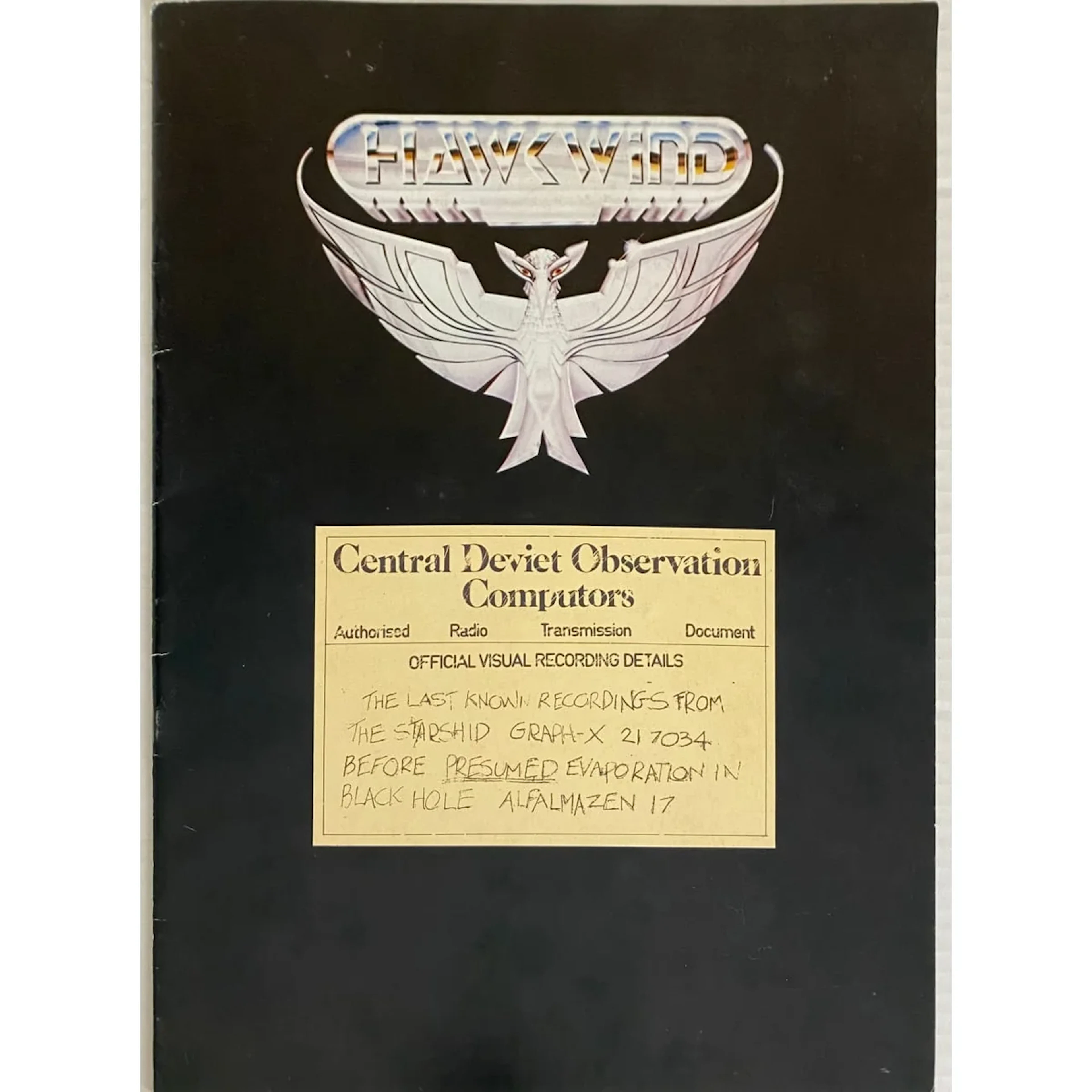 Hawkwind 1981 Tour Program