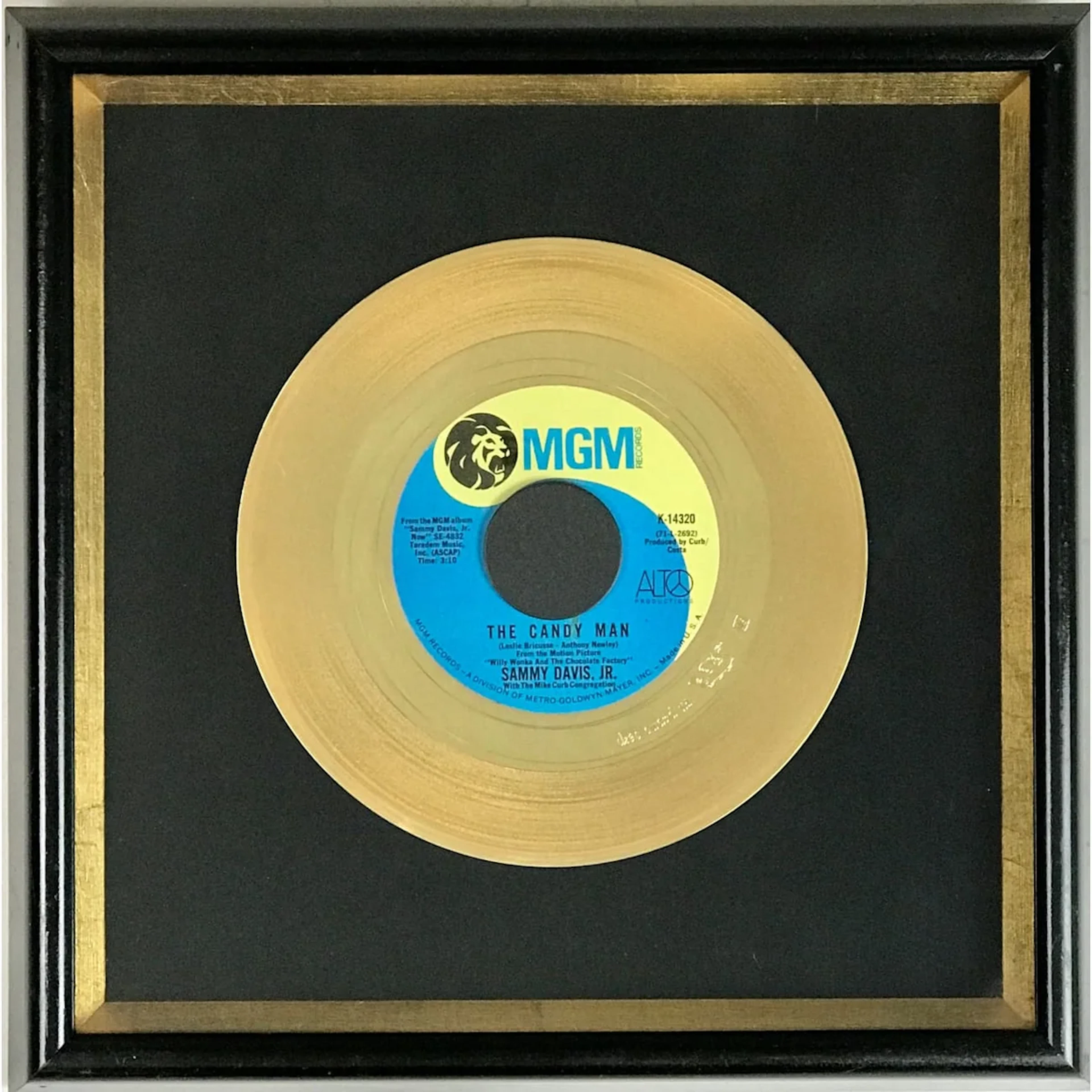 Sammy Davis Jr. "The Candy Man" 1972 Disc Award Ltd - RARE