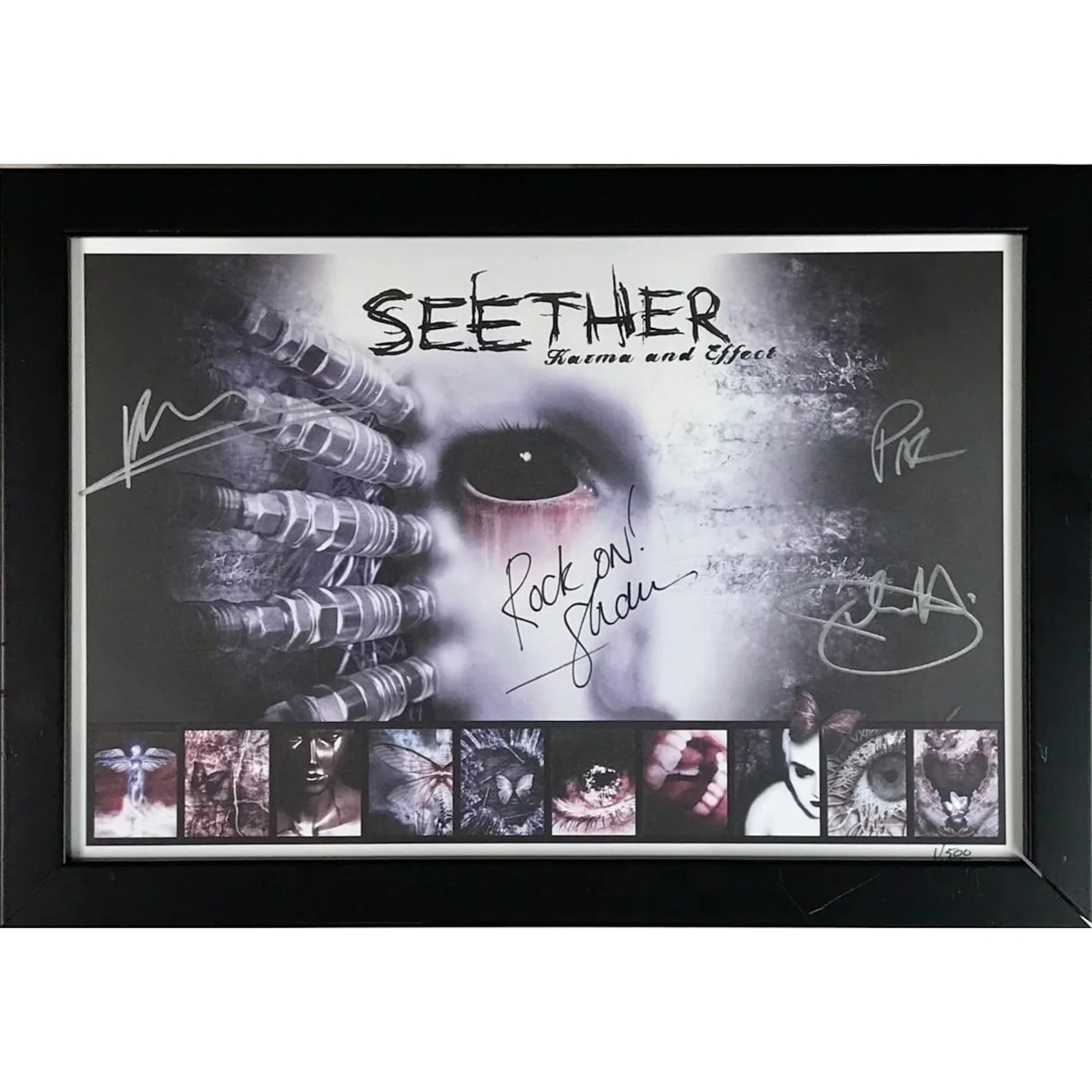 Seether Signed Karma and Effect Poster