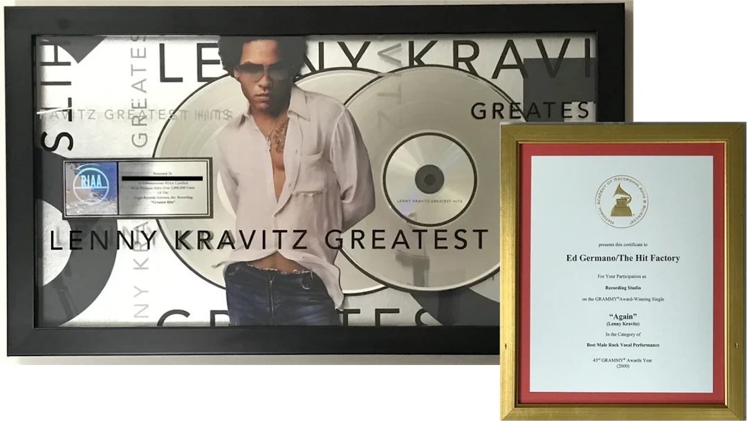 Lenny Kravitz Greatest Hits RIAA 3x Multi-Platinum Award, NEW sealed