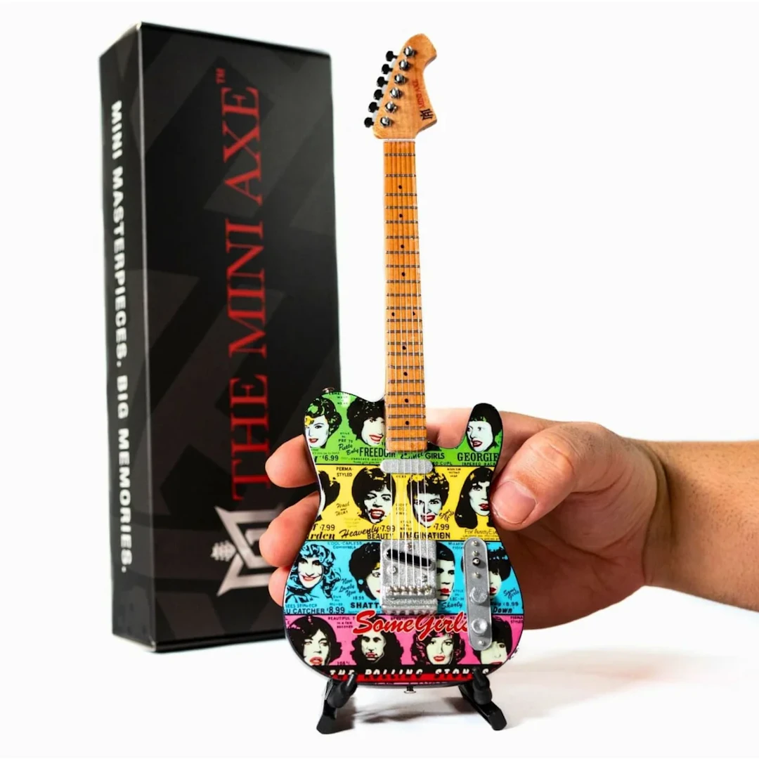 Rolling Stones Some Girls Mini Guitar