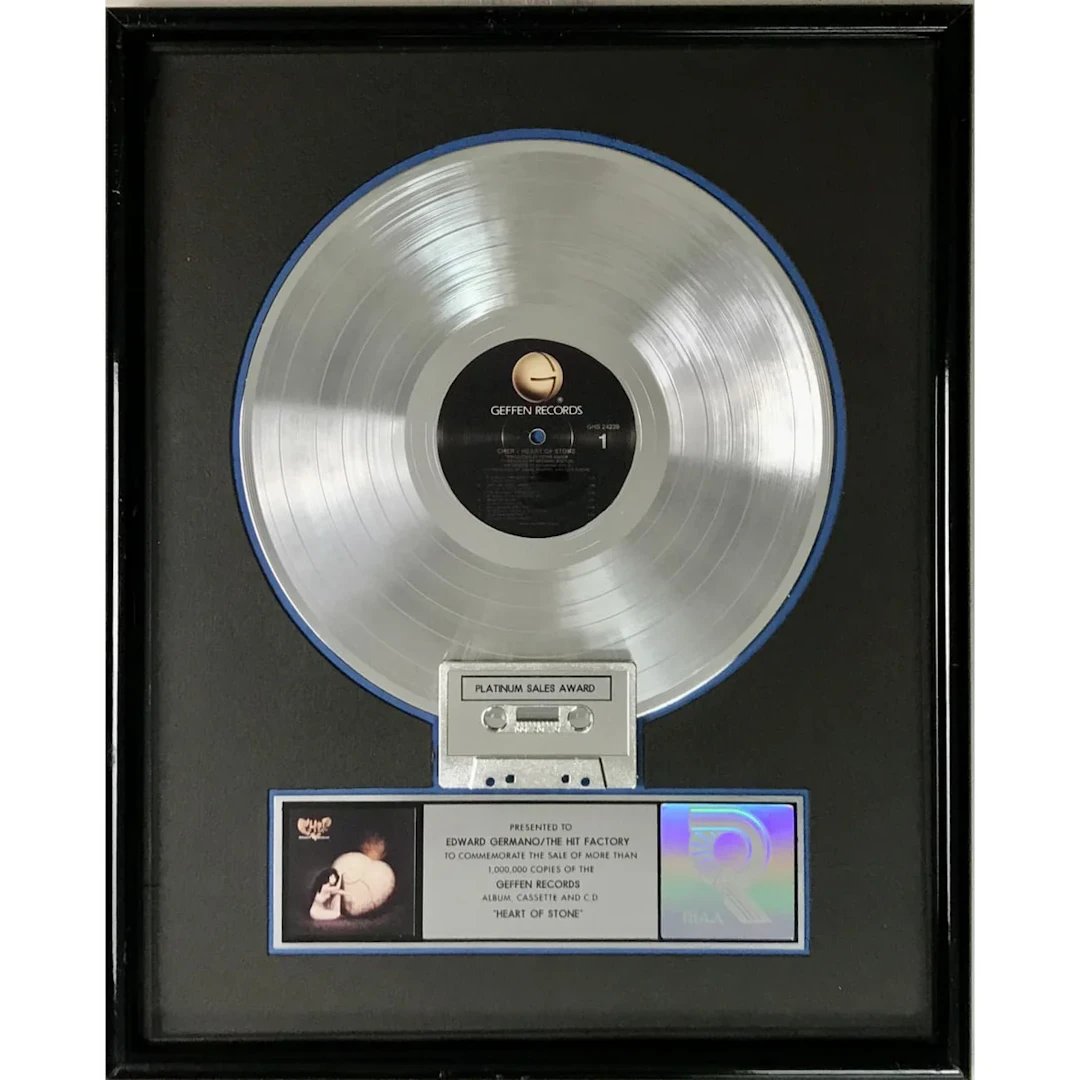 Cher Heart Of Stone RIAA Platinum Album Award