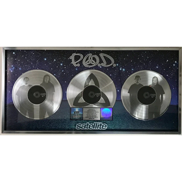 P.O.D. Satellite RIAA 3x Multi-Platinum Album Award