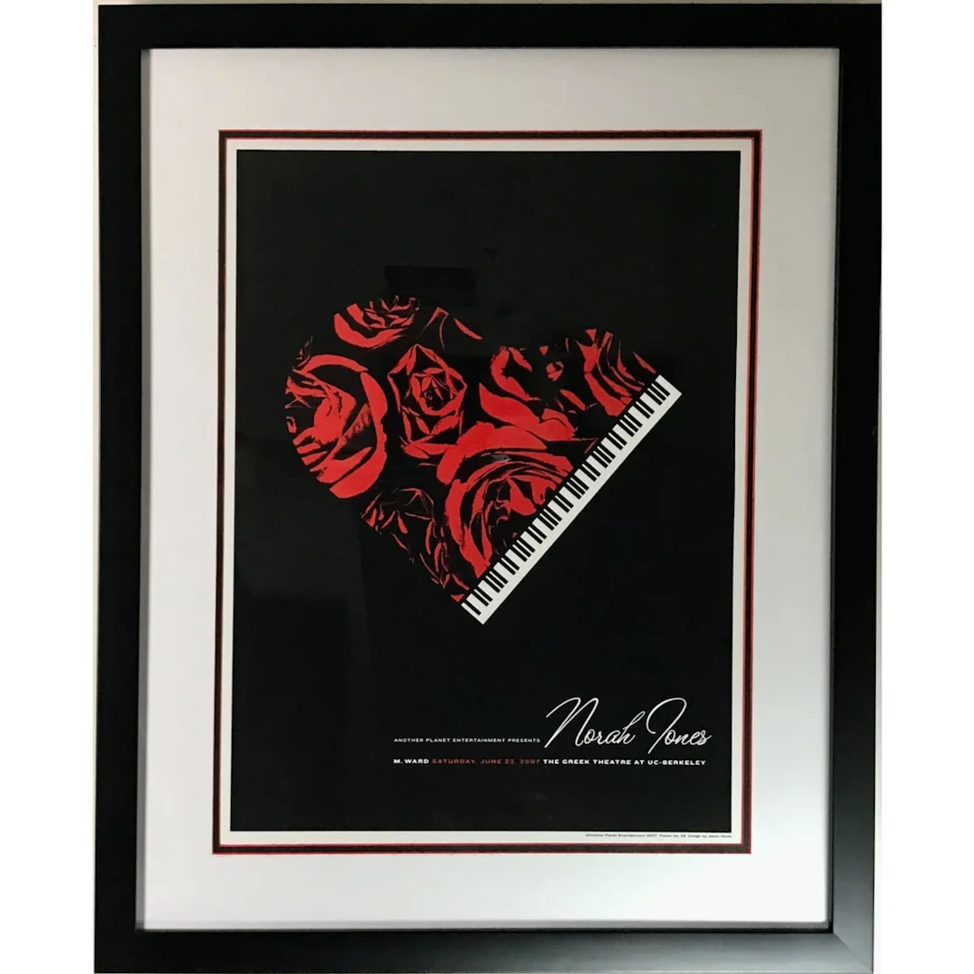 Norah Jones 2007 Concert Poster - Framed
