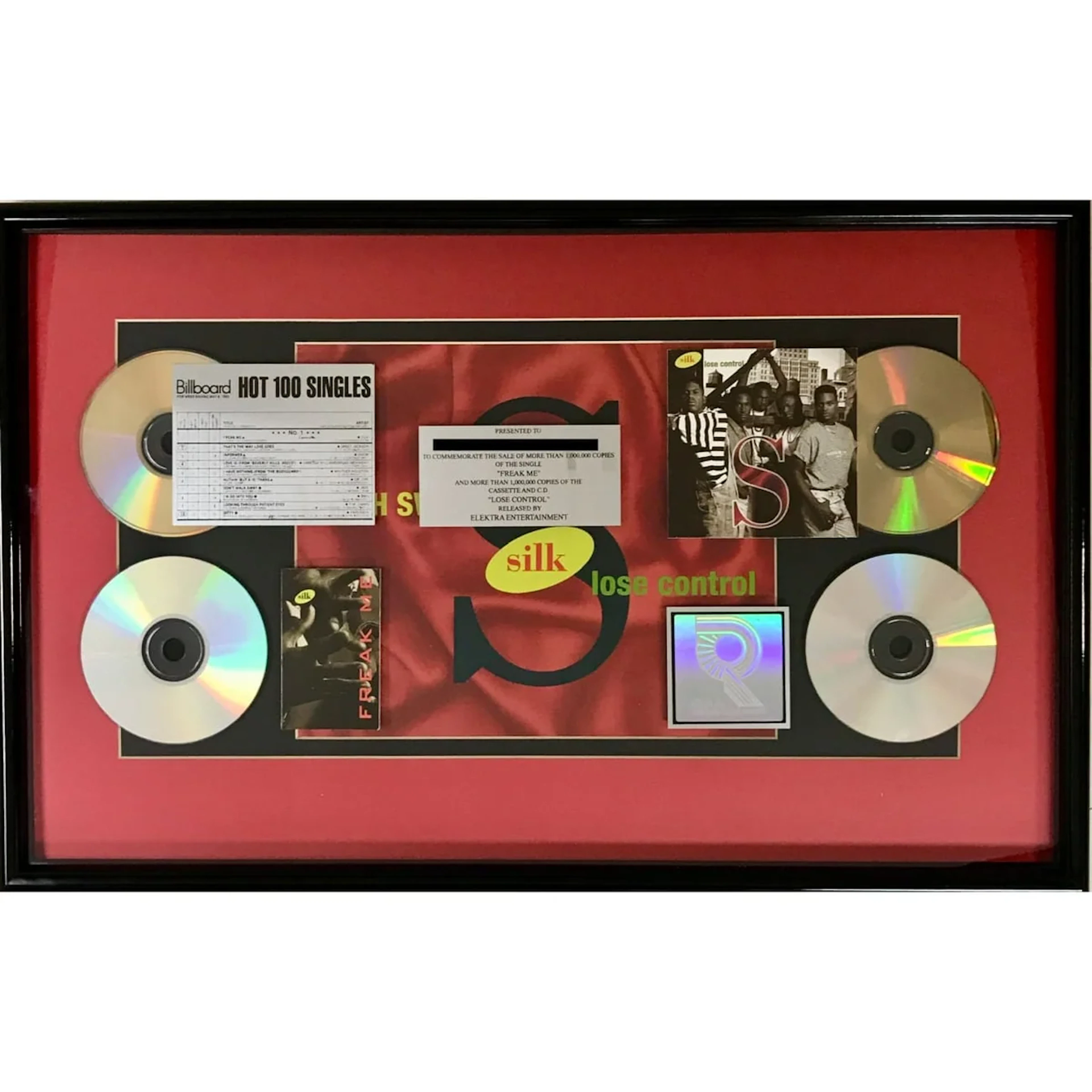 Silk "Freak Me" & Lose Control RIAA Platinum Combo Award