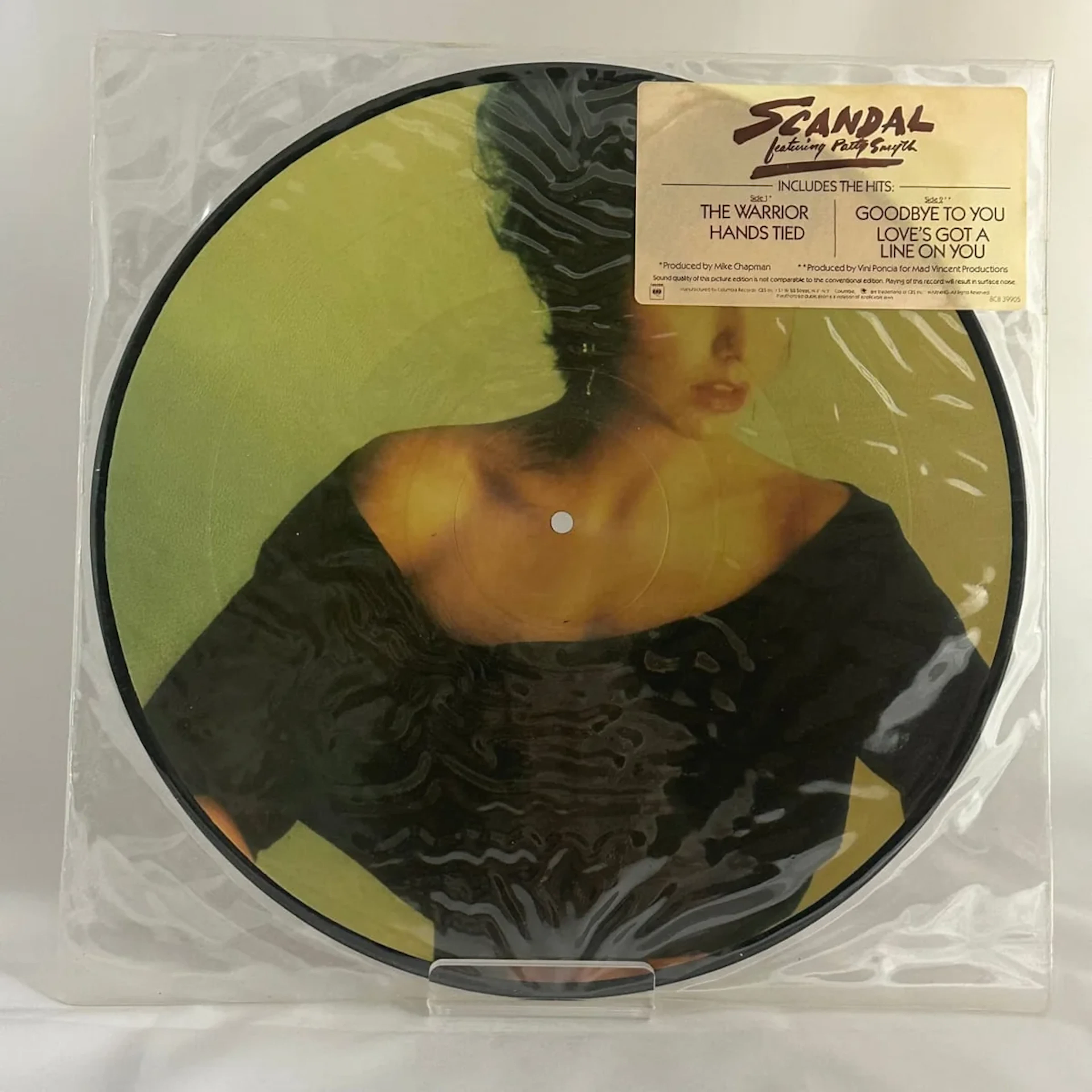 Scandal ft Patty Smyth "The Warrior" 12" Picture Disc 1984 8C839905